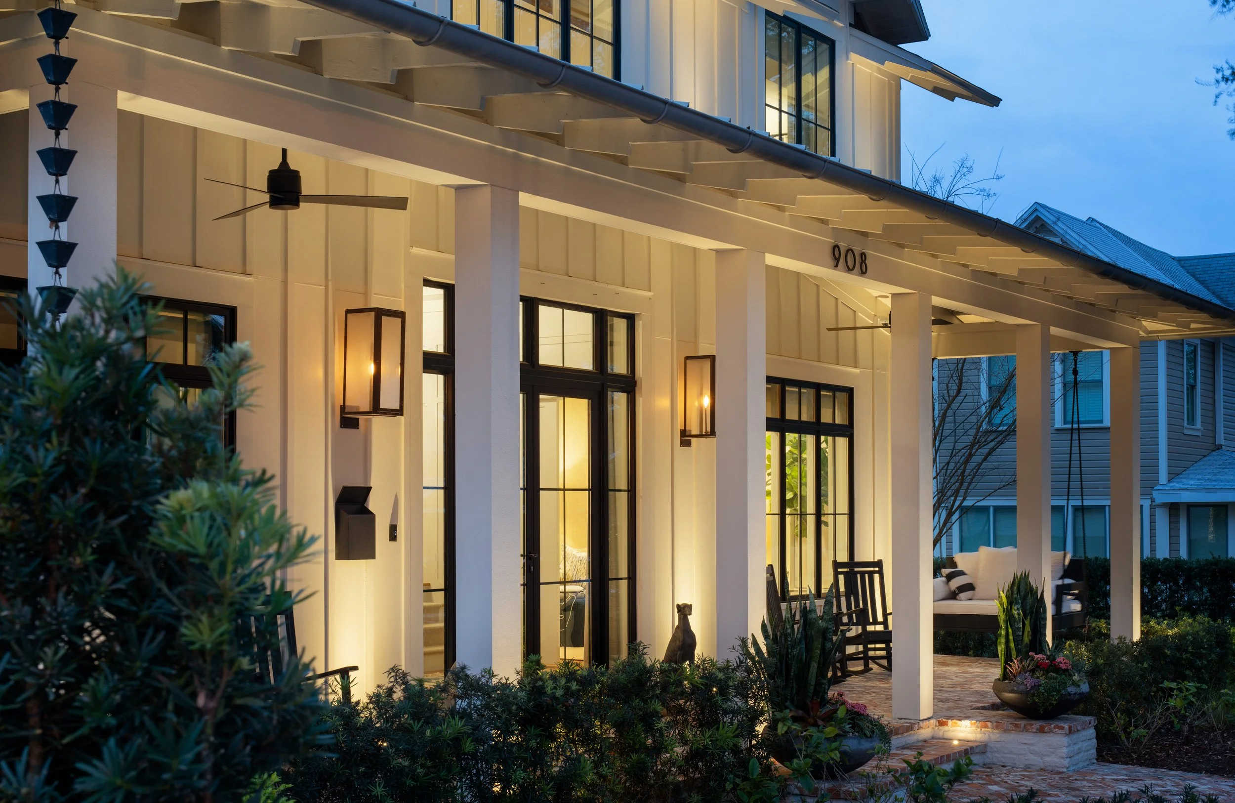 Collier Residence - Exterior - Porch Late Dusk Two.jpg