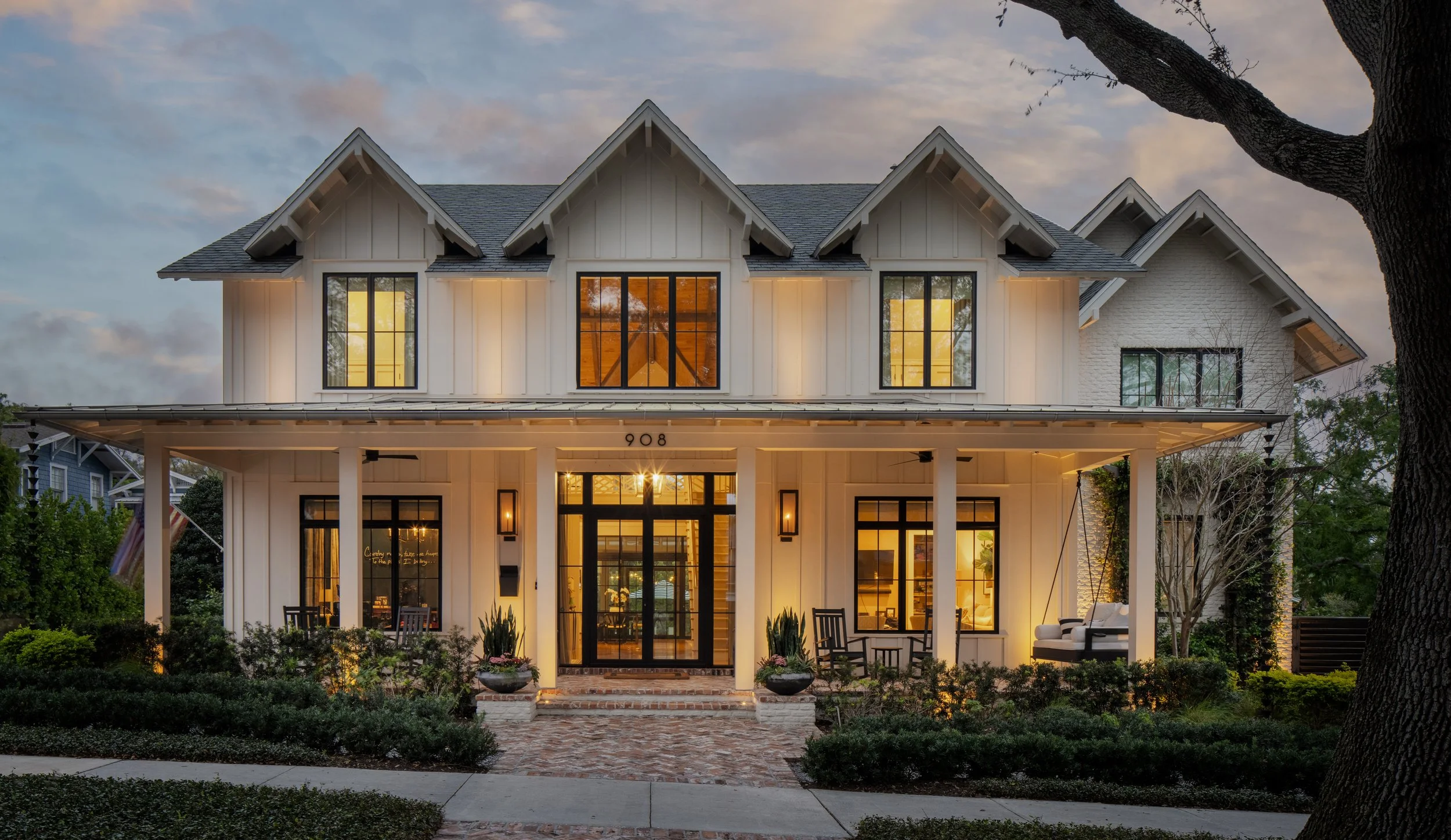 Collier Residence - Exterior - Front One Point Sunset.jpg