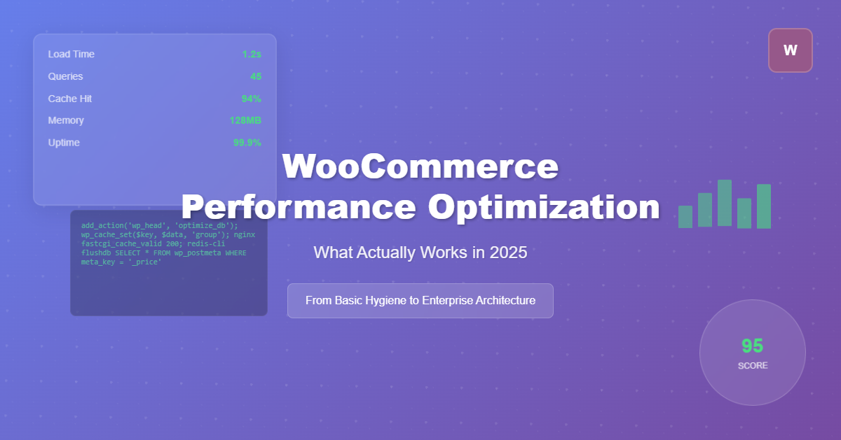 WooCommerce Performance Optimization: What Actually Works in 2025