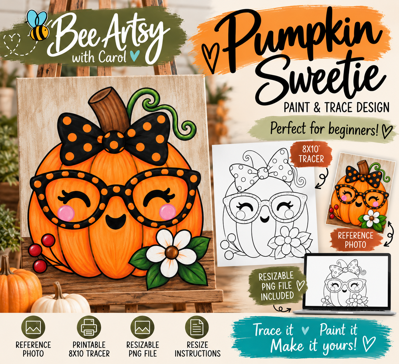 Pumpkin Sweetie Trace & Paint