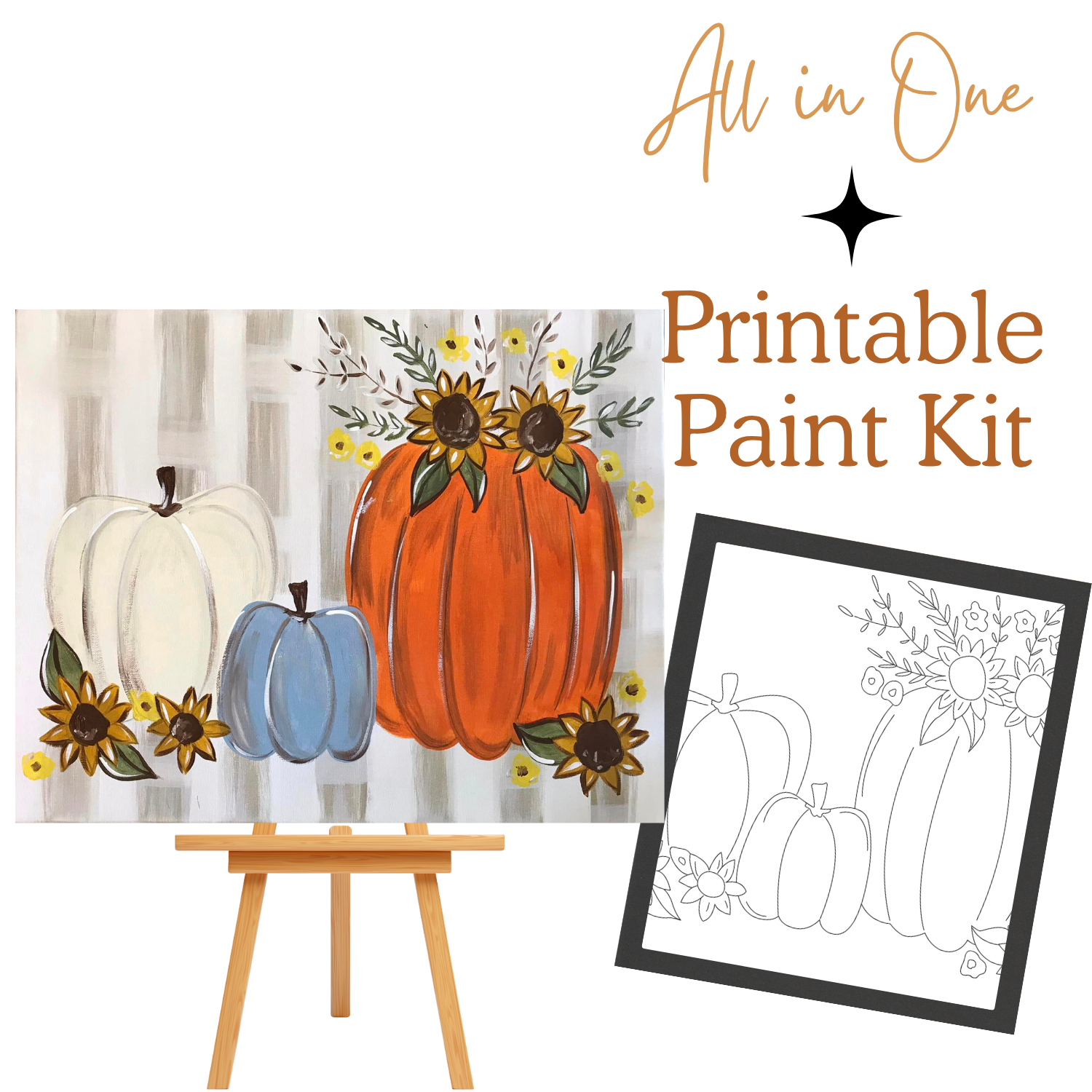 HEY PUMPKIN All-In-One Printable Kit | Instant Download| Tracer| Instruction| Supply List  Bonus |
