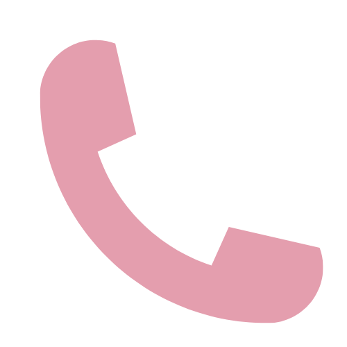 Icon of a pink telephone handset.