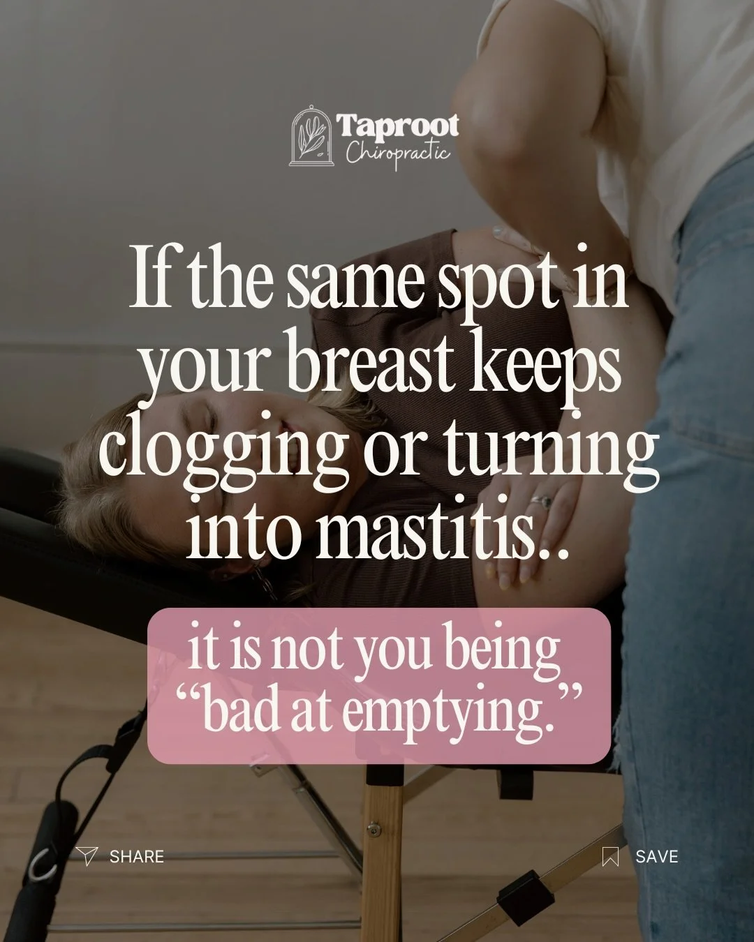If the same spot keeps clogging or turning into mastitis, it&rsquo;s not you being &ldquo;bad at emptying.&rdquo;
Your breast tissue doesn&rsquo;t live by itself &mdash; it&rsquo;s connected to your ribcage, upper back, collarbone, shoulder mechanics