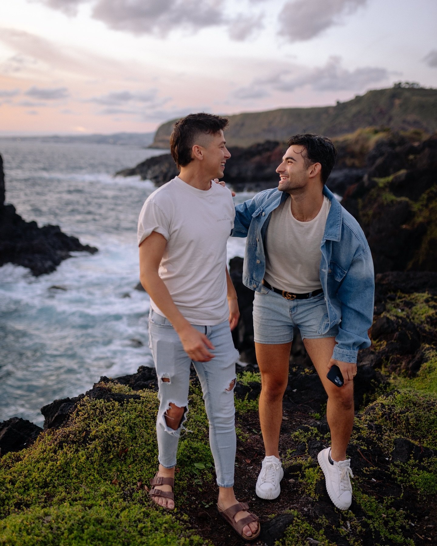 Two gays, one tiny island, and a whole lot of magic ✨. Big shoutout to our queen @elenikouris and @glamazores for making us feel like island royalty. Azores, you were cute&mdash;until next time, behave yourself. 🏝️