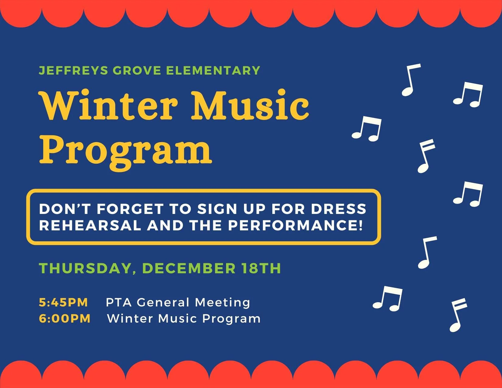 ✨ Winter Music Program Update! ✨
K &amp; 1st Grade families &mdash; thank you to those who have already signed up! If you haven&rsquo;t yet, please be sure to add your student to both the dress rehearsal and the December 18th concert. ❄️🎶

We&rsquo;