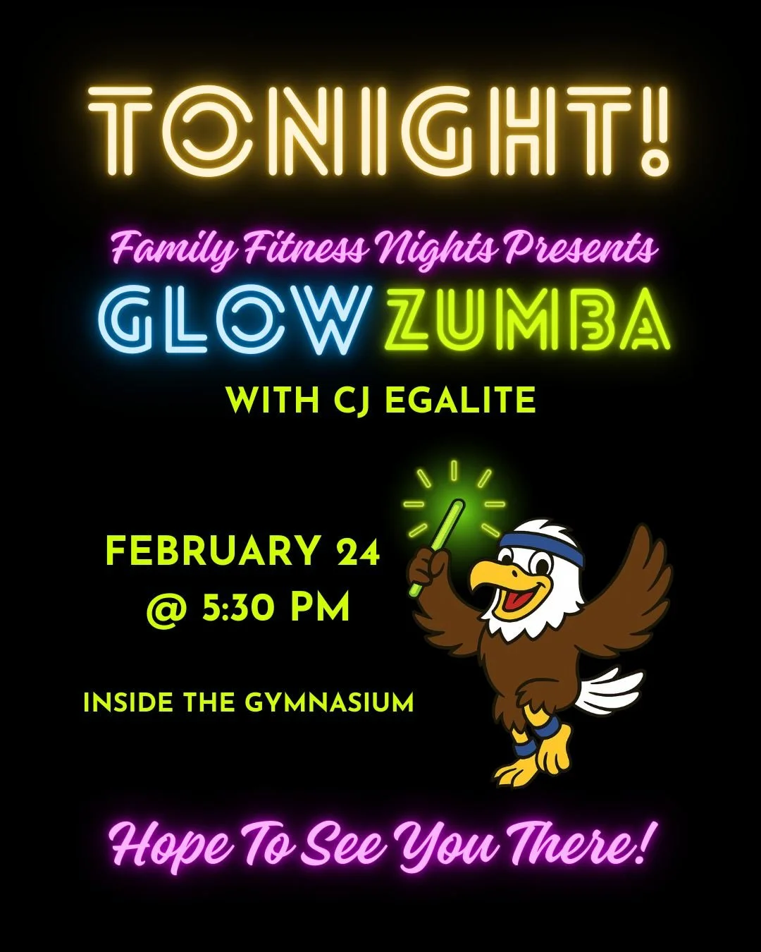 ✨ Glow Zumba Is Tonight! ✨
We can&rsquo;t wait to dance together again! 

This high-energy, family-friendly event is a fun way to get active, laugh together, and make great memories. Whether you joined us last time or are coming for the first time, g