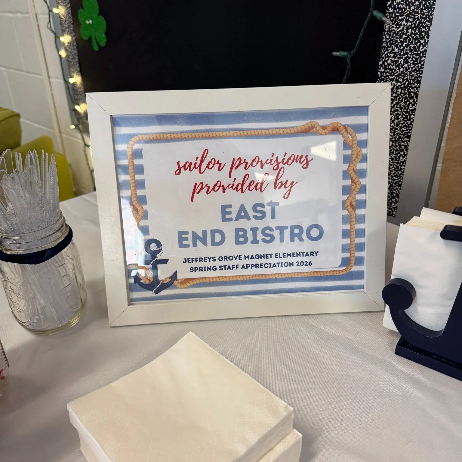 Staff Appreciation Week is full steam ahead! 🚢

Thank you to sponsors like @eastendbistrotraleigh  for providing such tasty provisions for our hungry crew.