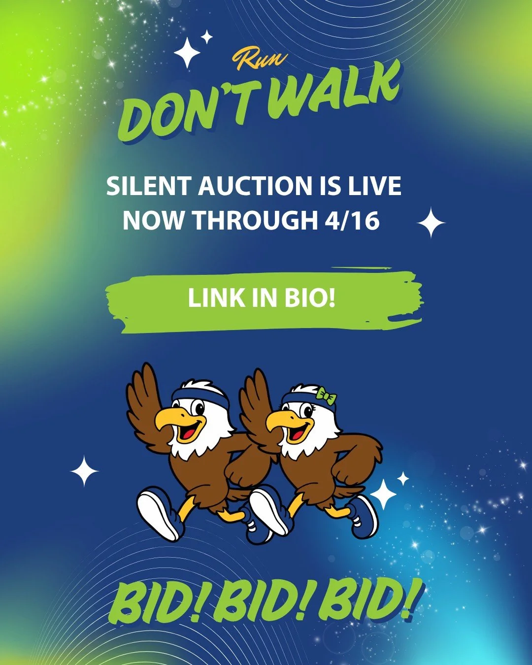 🦅 Run, don't walk, Eagle fam! The Jeffreys Grove Silent Auction is LIVE now through 4/16 and the items are 🔥. Beach vacations, spa days, summer camps, and so much more &mdash; all supporting our incredible students and staff. Spread the word anyone