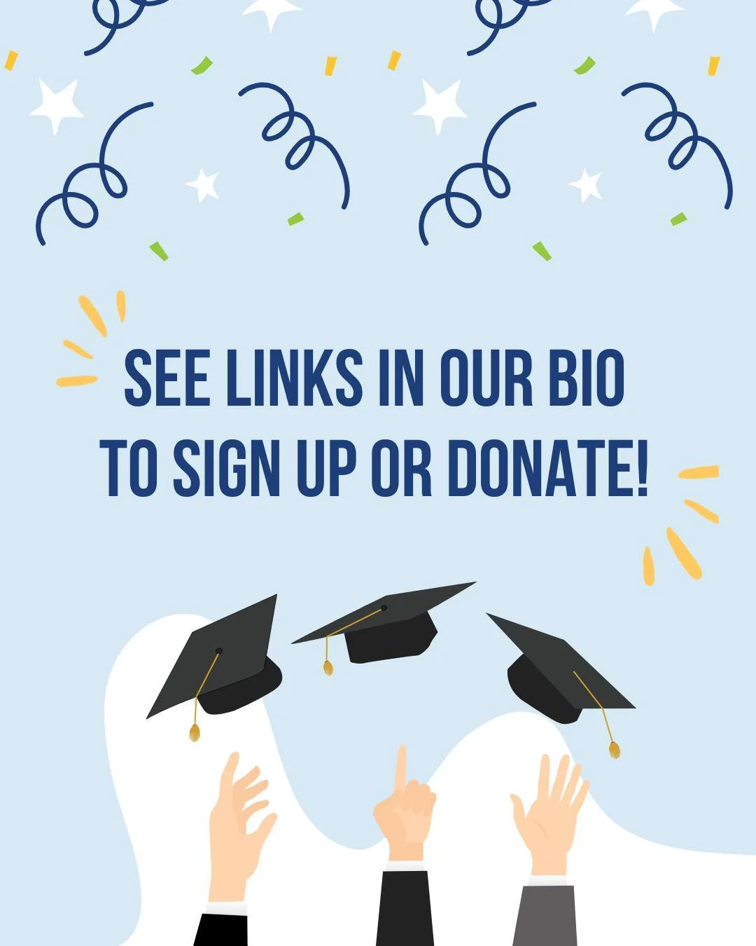 ⏰ A friendly reminder 

Thank you to everyone who has already signed up and donated for our 5th Grade Moving Up Celebration on Thursday, June 11! 💙

We still have a few volunteer shifts open for both 5th and 4th Grade families, and every hand makes 