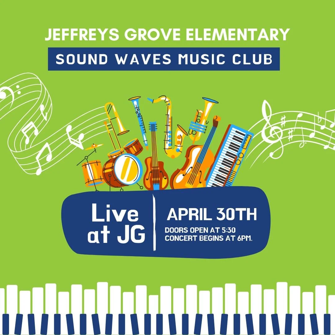 Join us for a night of music at our Sound Waves Spring Concert! 🎶

Come enjoy a fun and lively performance by our talented student musicians! The program includes favorites like Tongo (a Polynesian folk song), I Love the Mountains, and Put a Little 