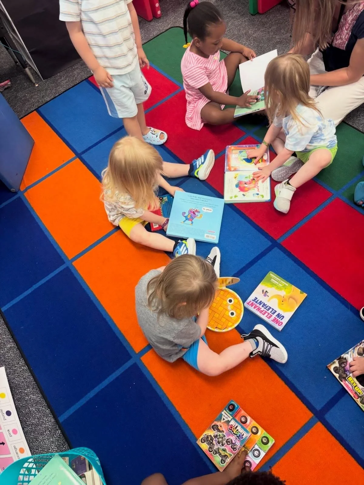 The kiddos that were surprised with new books donated by our PTA for backpack buddies this morning were over the moon! Thank you everyone for a successful Bogo book fair the other week!