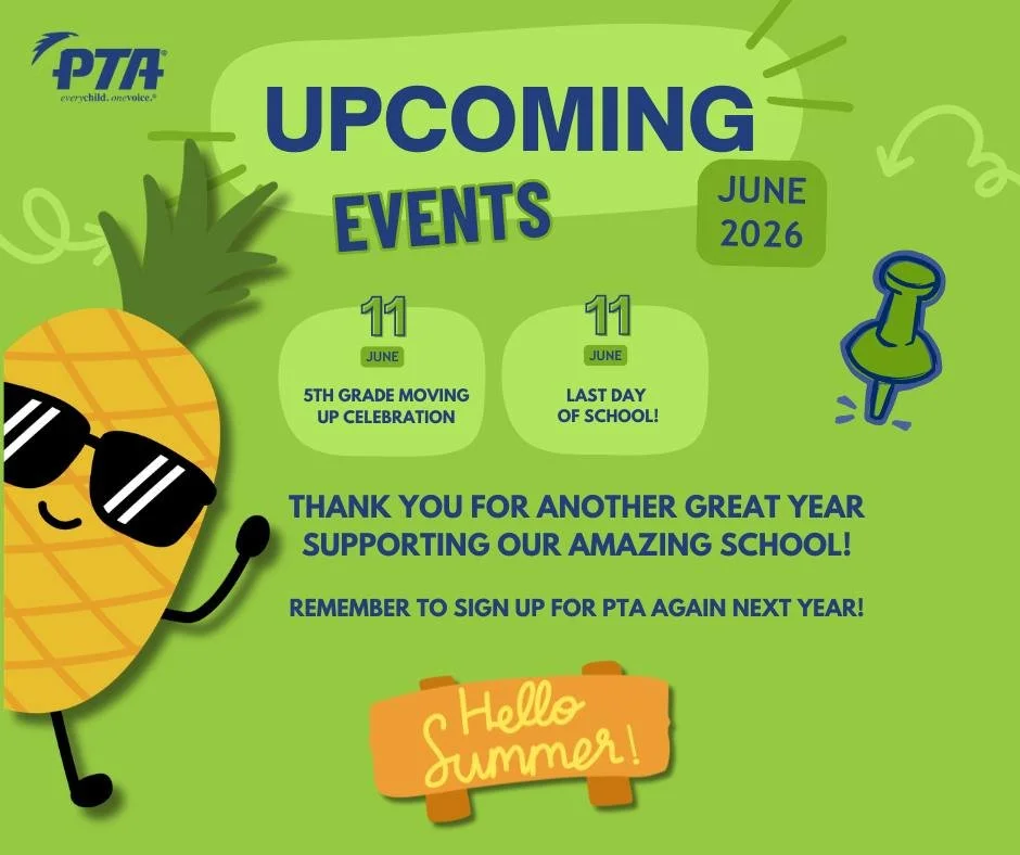 Can you believe it? Just 10 days of school left! 🍍☀️ June 11th brings two big milestones &mdash; the 5th grade Moving Up Celebration AND the last day of school. It's been such an amazing year, and none of it would be possible without this incredible