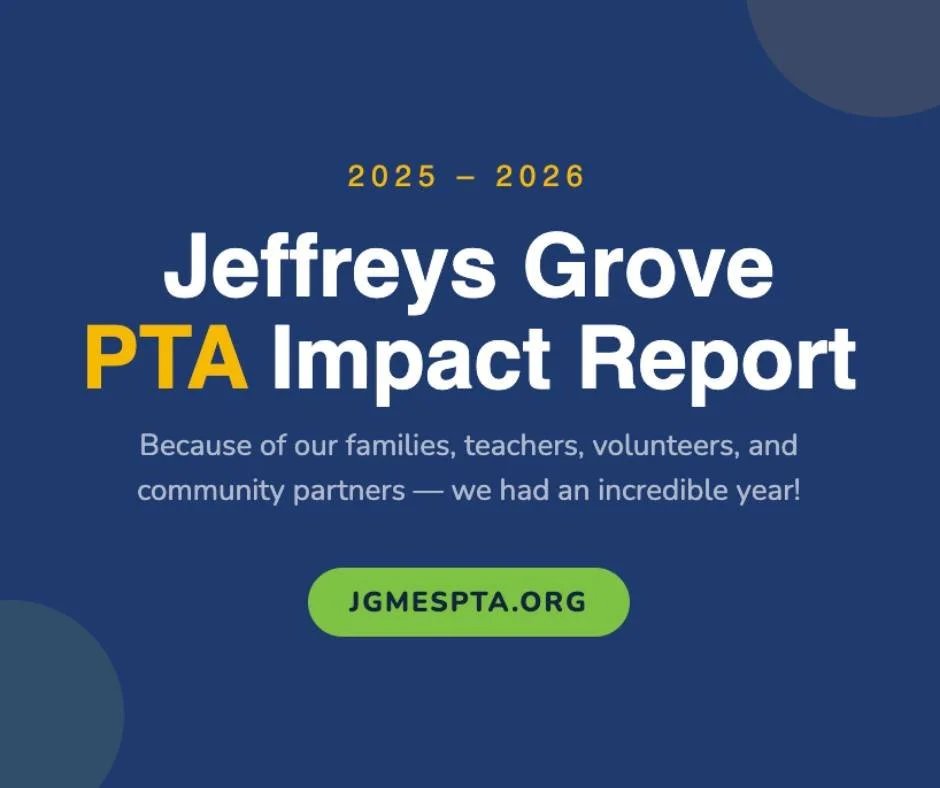 Introducing the JG PTA's first-ever Impact Report! This is what community looks like. 🙌 

Because of our incredible families, teachers, volunteers, sponsors, and community partners, we accomplished so much this year that we created our very first Im