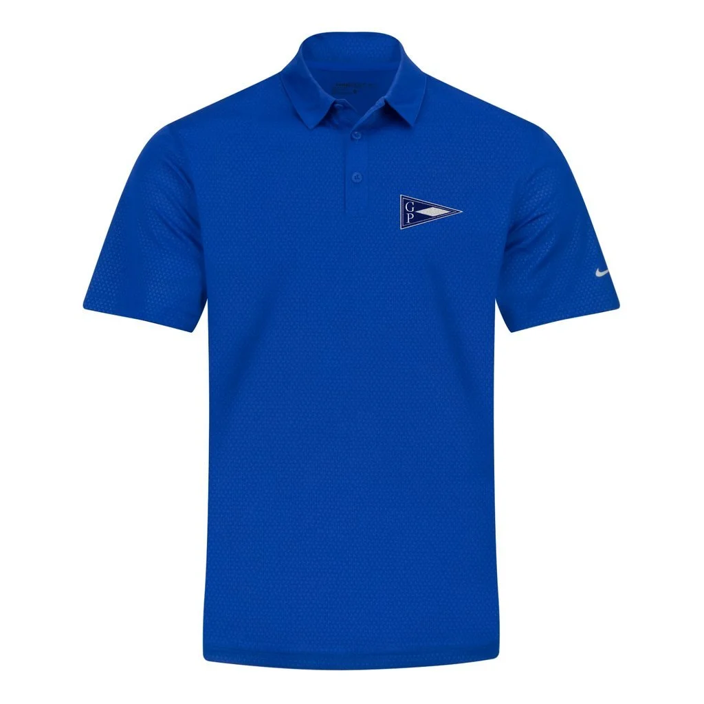 Nike golf Dri FIT embossed Tri-blade Polo