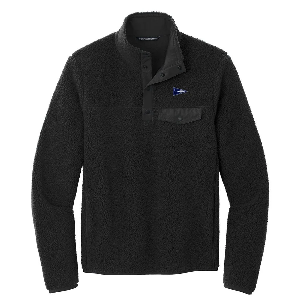 Men's Port Authority Camp Fleece Snap Pullover