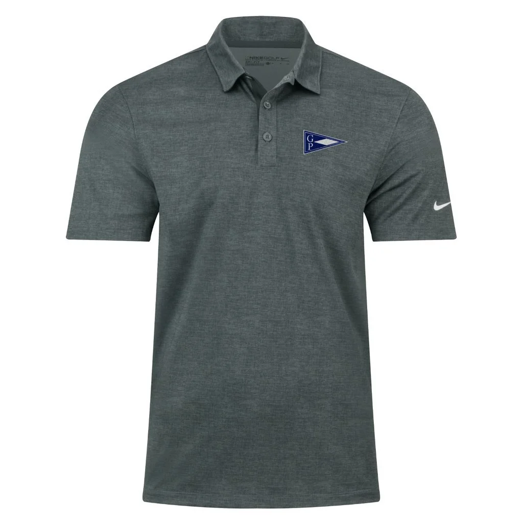 Mens Nike Golf Dri-Fit Crosshatch Polo ANTRACITE BLACK $110.jpg