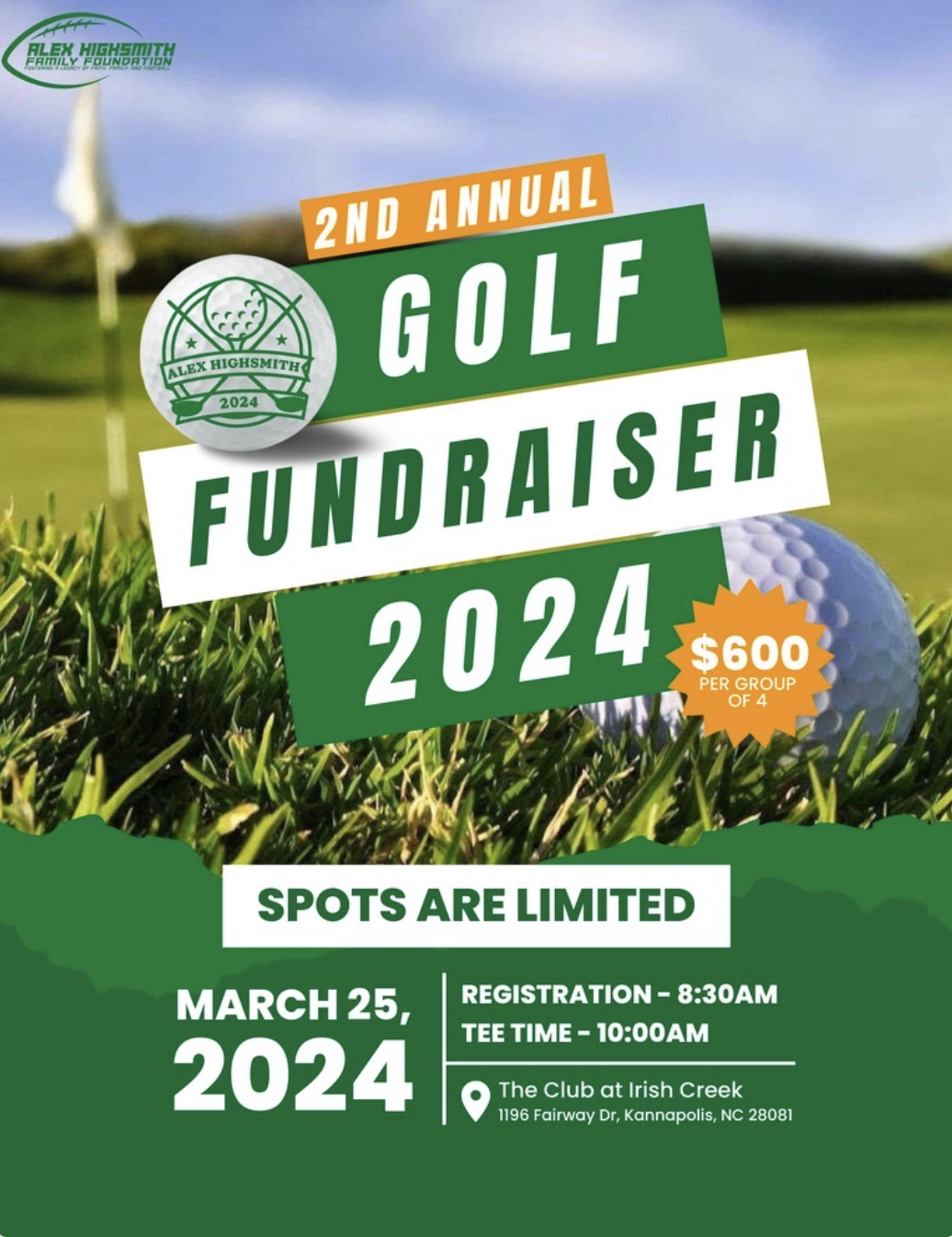 2nd Annual Golf Fundraiser 2024 General Admission