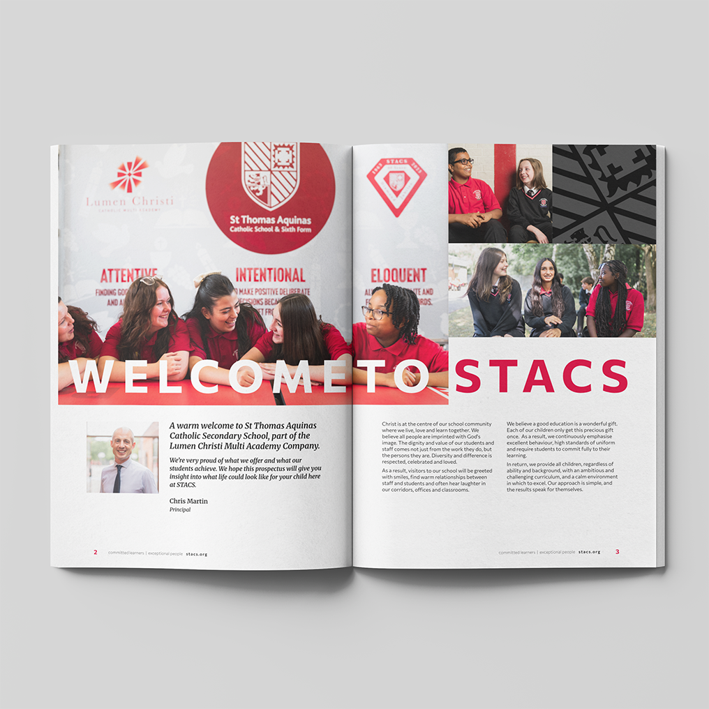 School prospectus designed by WHAT MUST BE DONE +