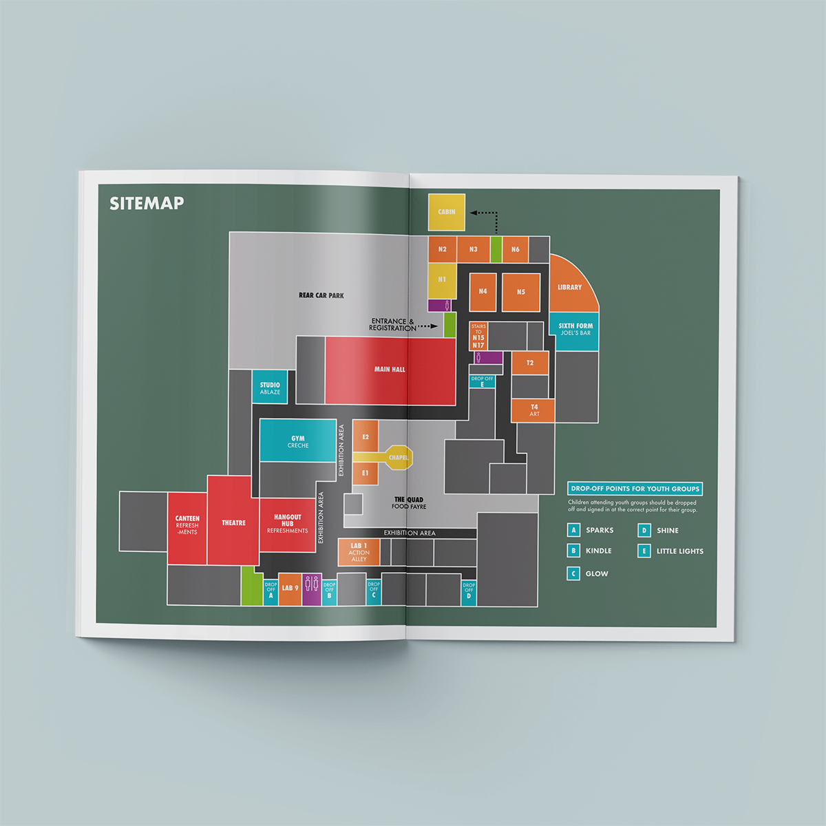 CELEBRATE Trust Joy Conference booklet designed by WHAT MUST BE DONE +