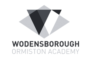 School logo for Wodensborough Ormiston Academy featuring stylized geometric shapes and text