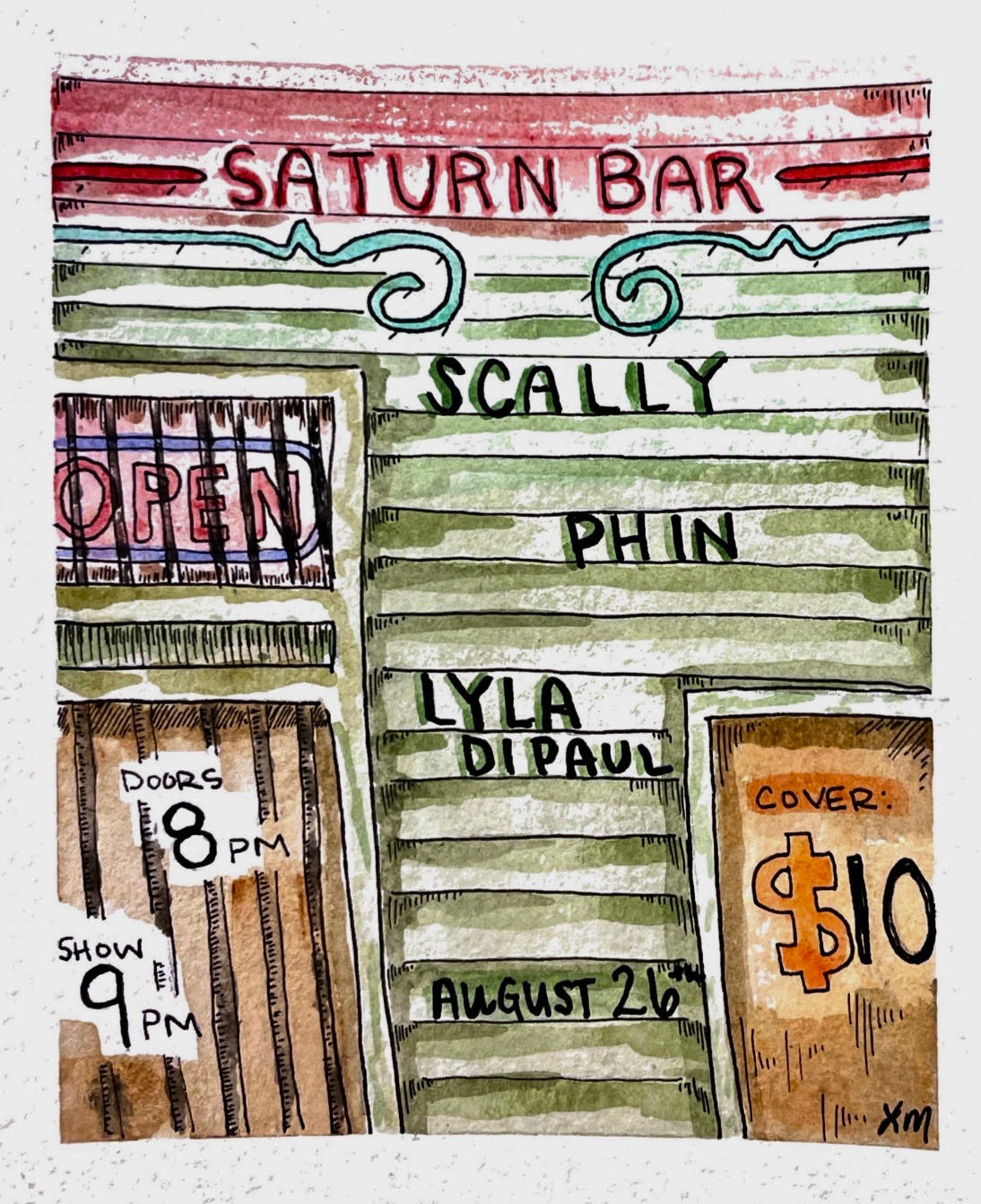 Scally, Lyla DiPaul, & Phin @ Saturn Bar