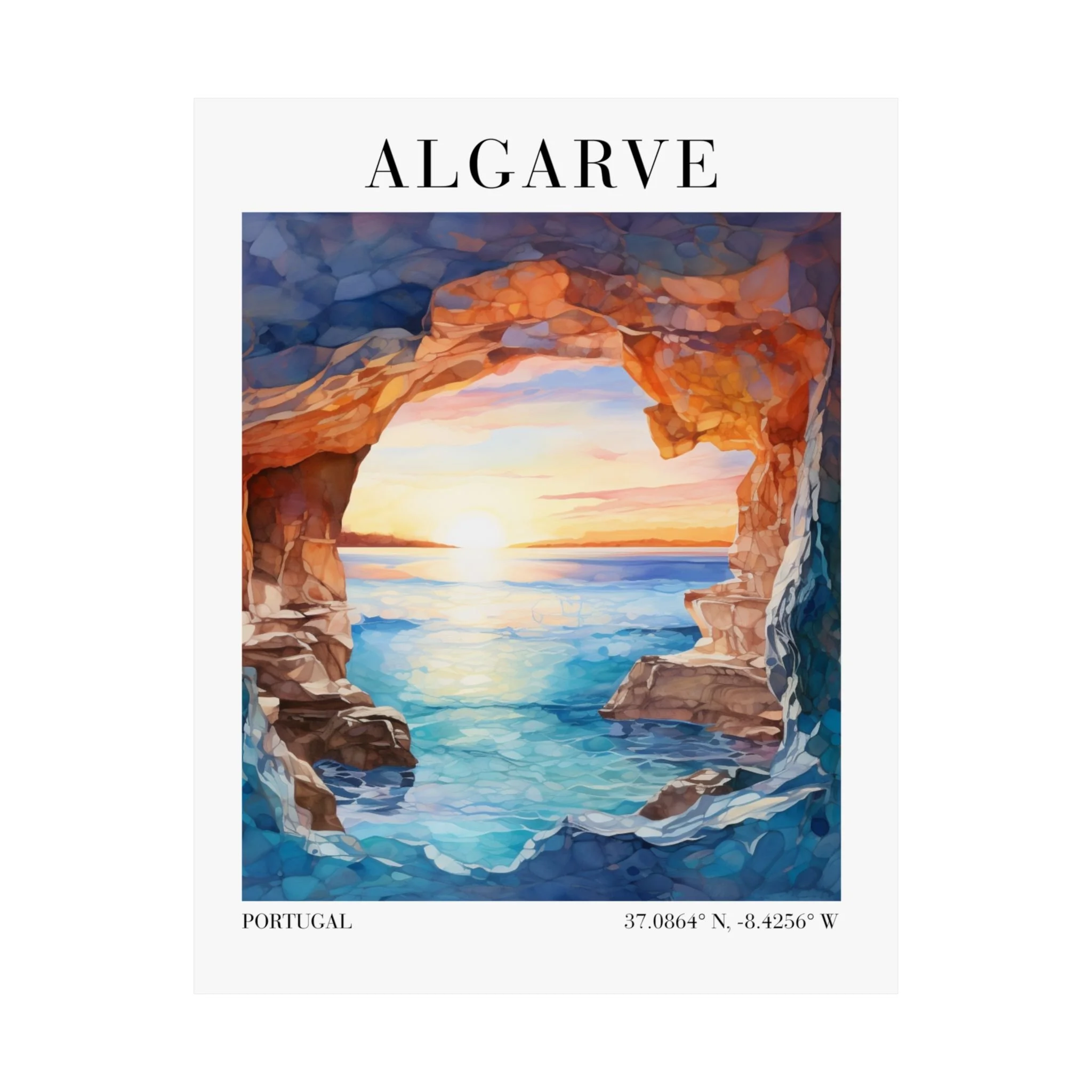 Algarve Sunset Coastal Wall Art