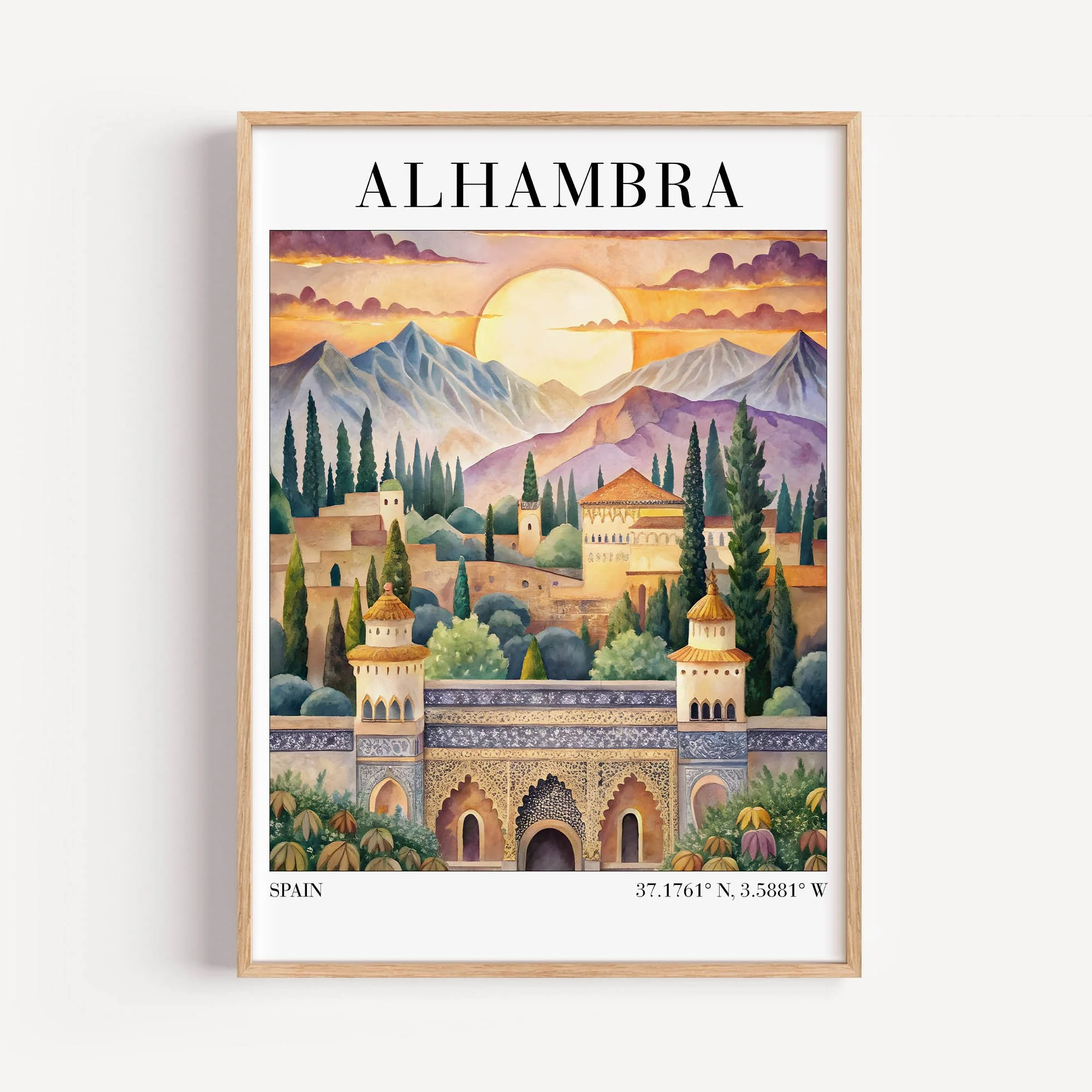 Alhambra, Spain - Travel Art Print