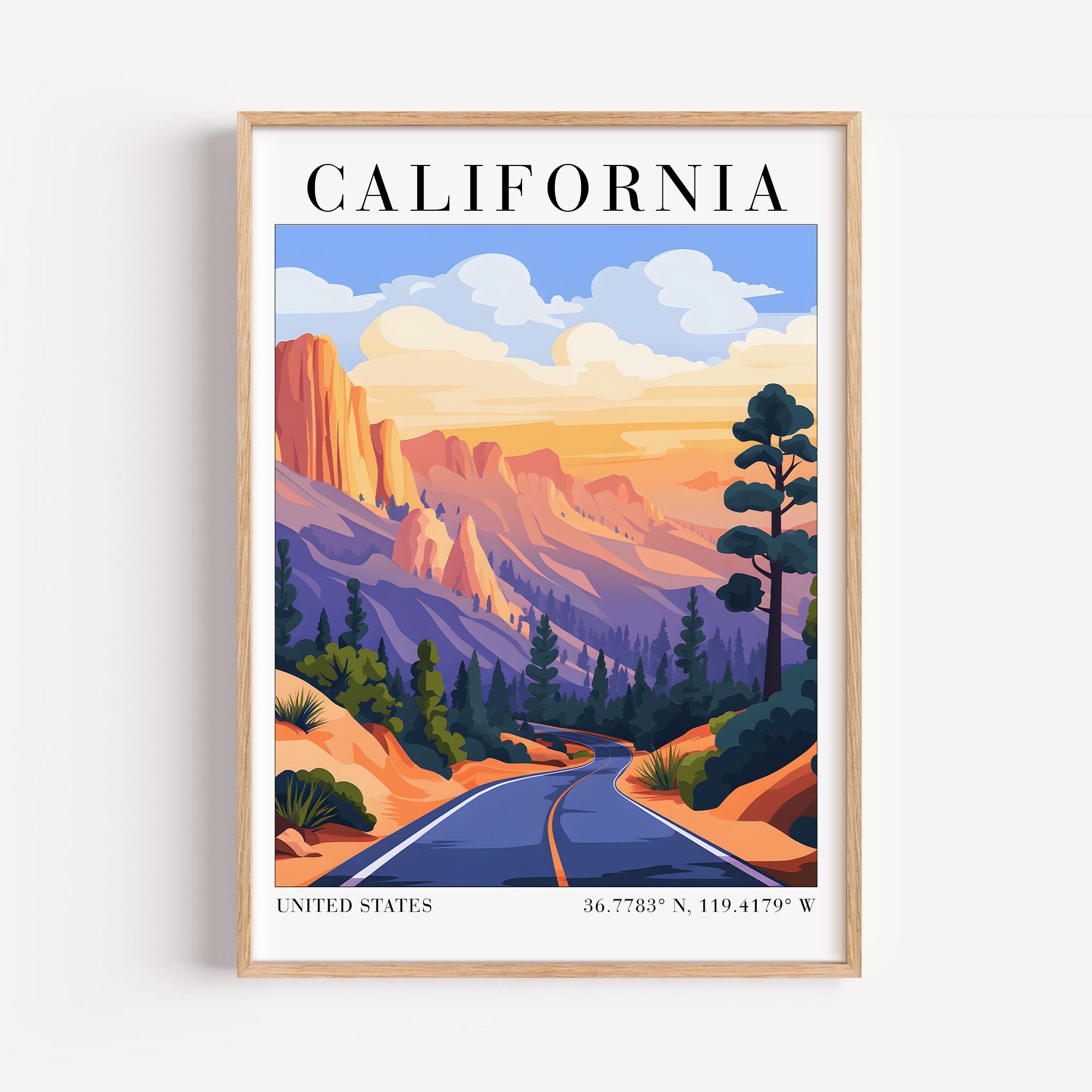 California Travel  Wall Art