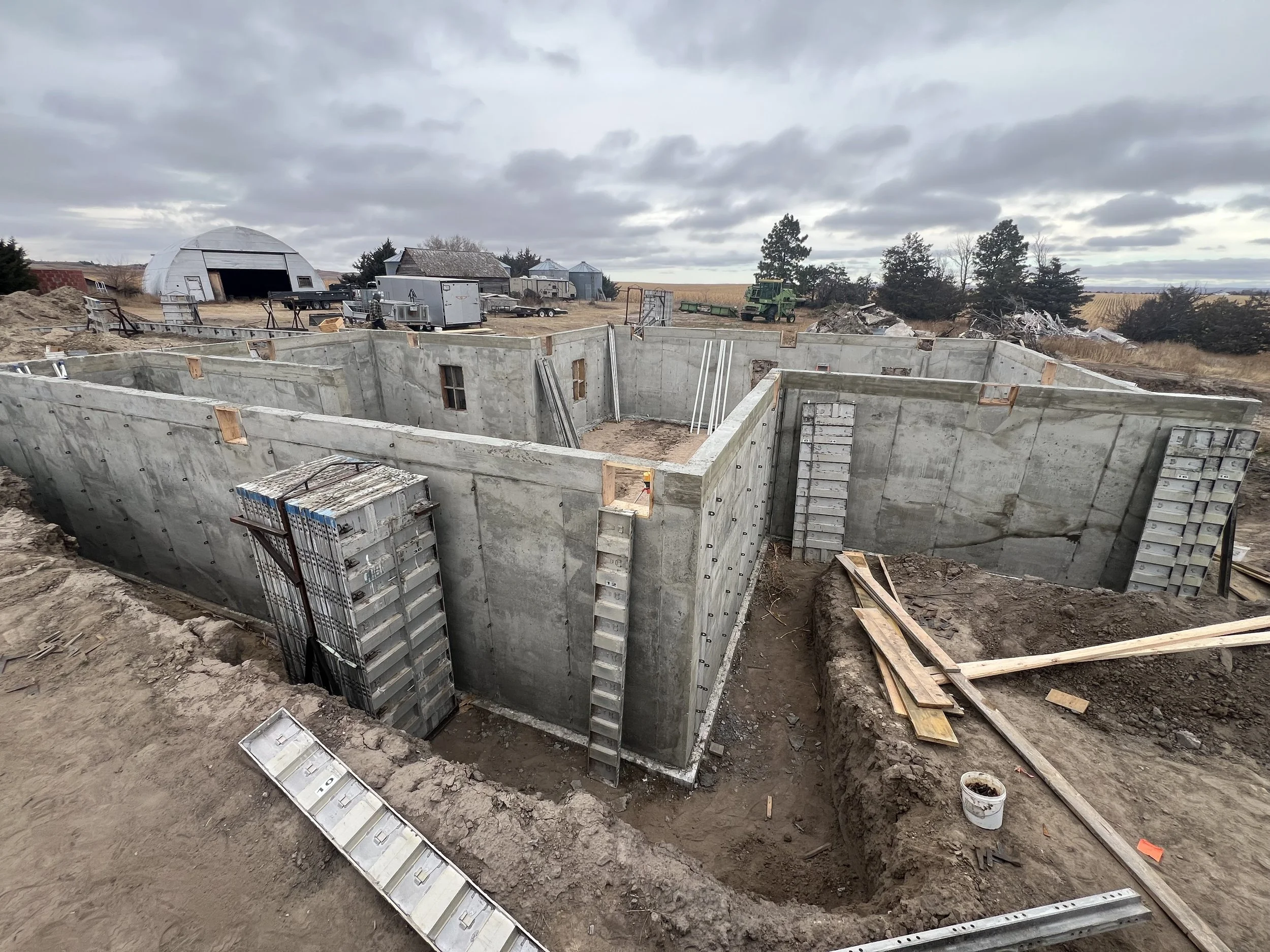 Poured walls for a house move - Ogallala, NE 