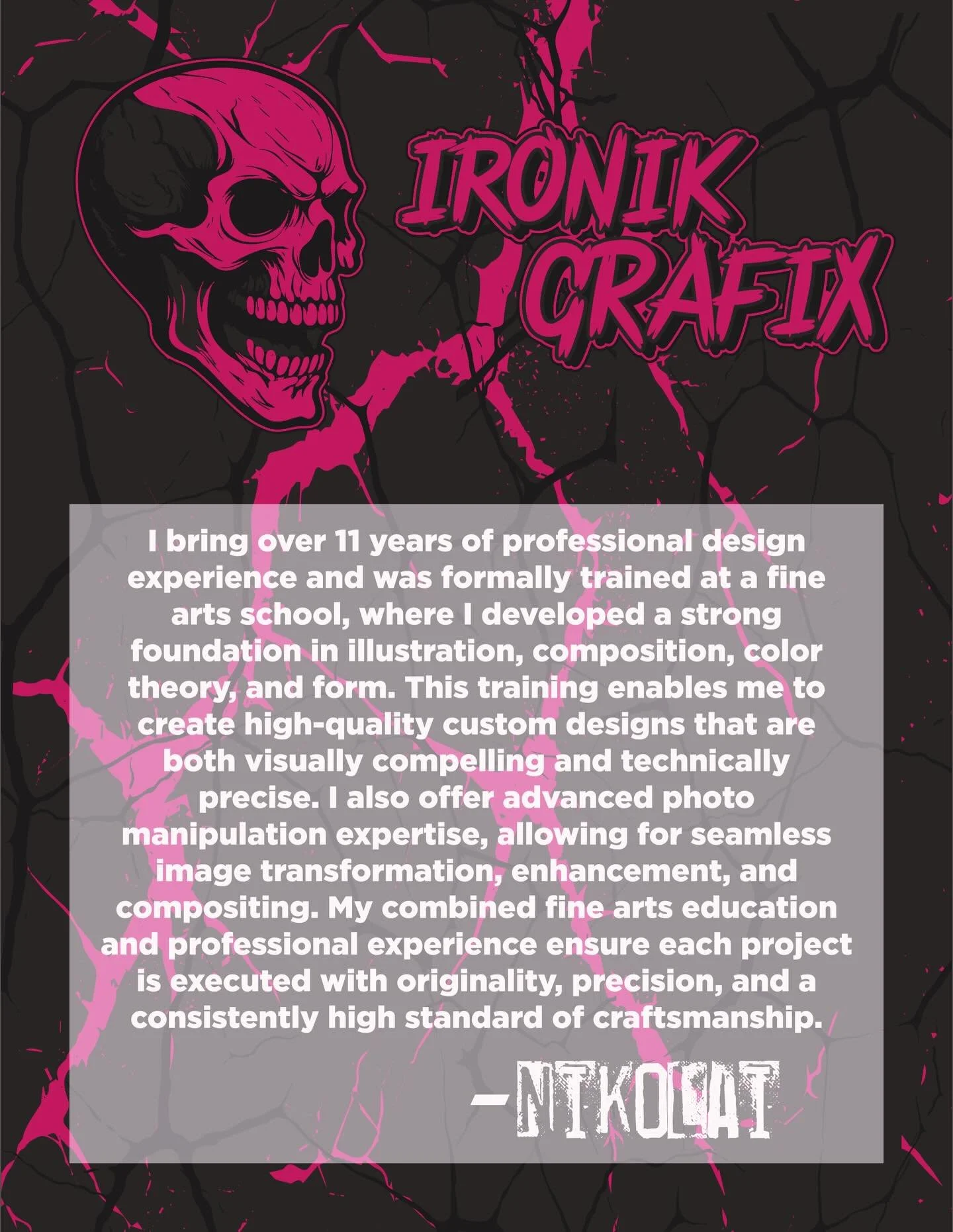 Somewhere along the lines I forgot how amazing I was at creating actual art. From hearing &ldquo;you&rsquo;ll always be a starving artist&rdquo; growing up.

What changed?

My therapist told me &ldquo;As an adult you don&rsquo;t have to engage or sup