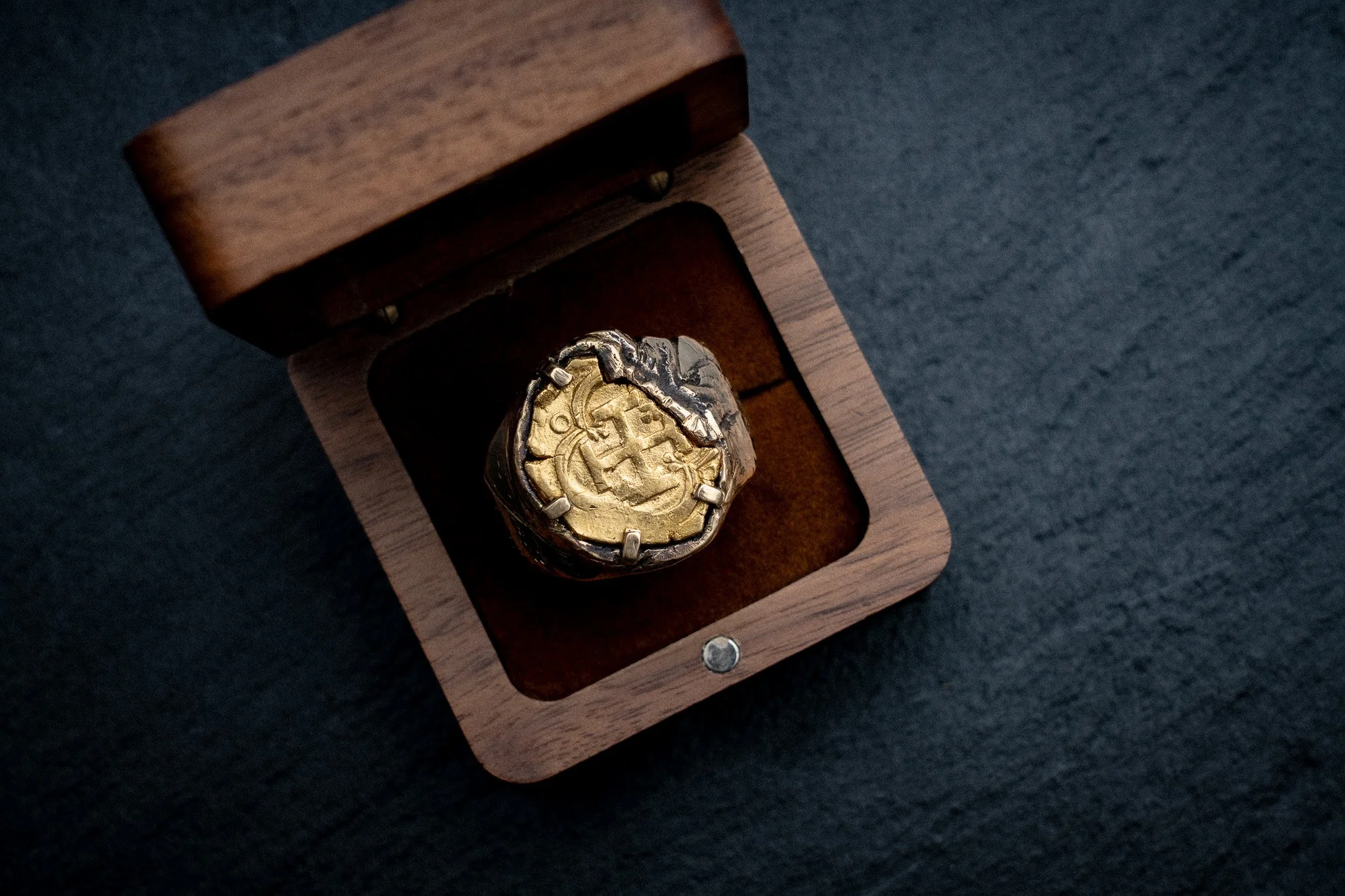 The Solid Gold Pirate King Ring