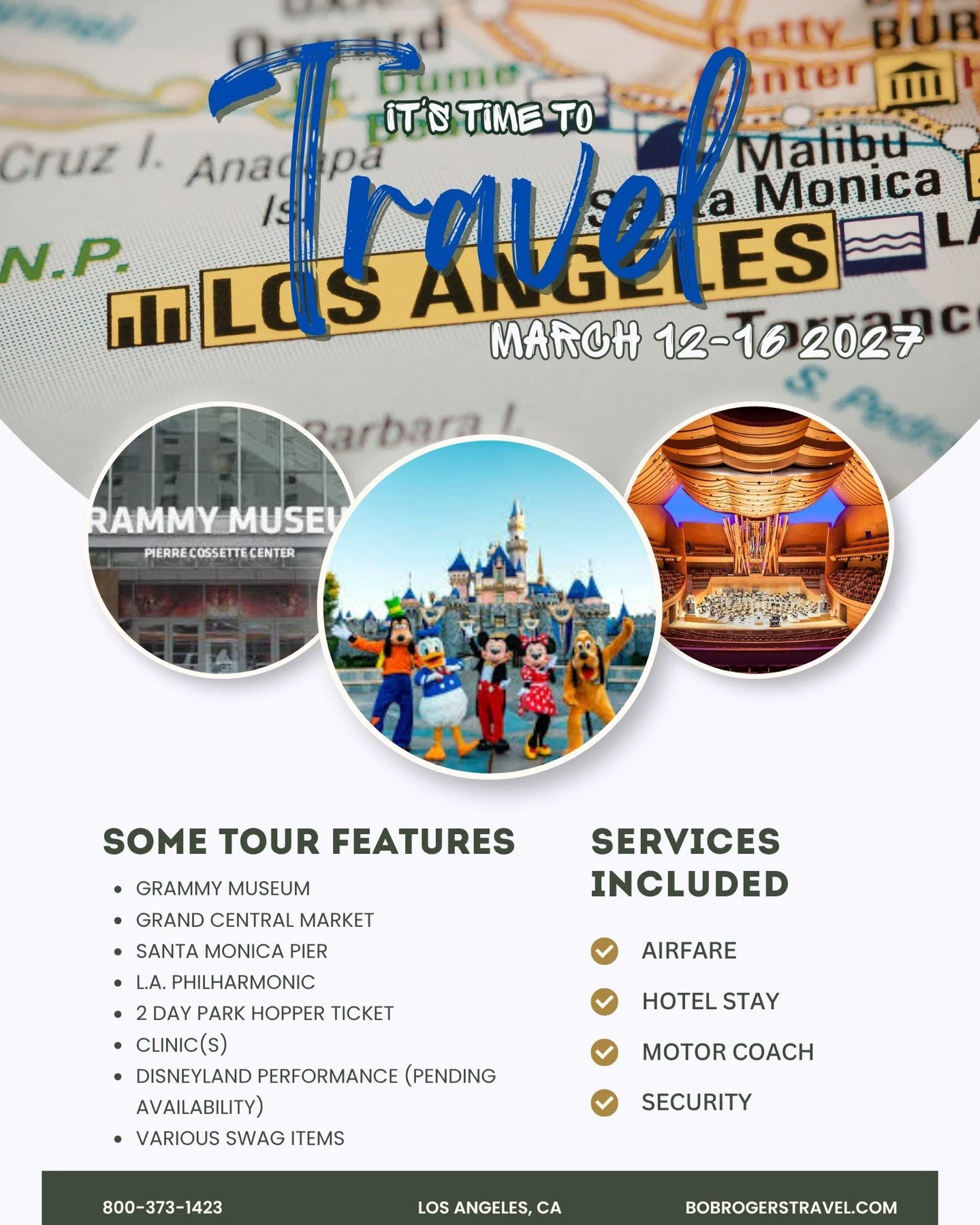 We're heading to LA!! More info coming home tomorrow. A Q&amp;A will be held immediately after the May 7th concert for incoming freshmen and anyone else who wants to stay.