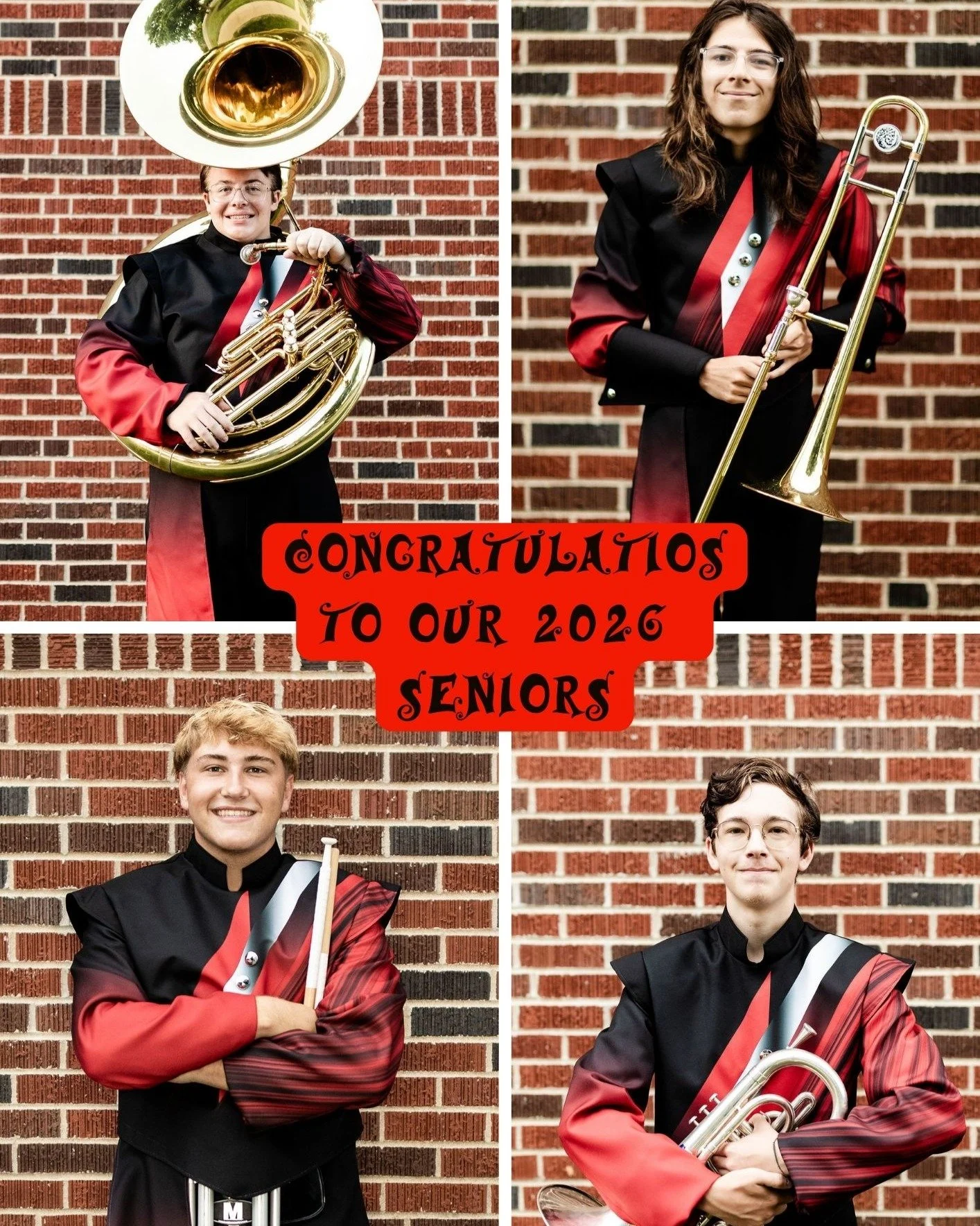 As the year winds down, we want to give a special shout-out to all the Seniors and a Junior! We wish you all the best in your future endeavors.