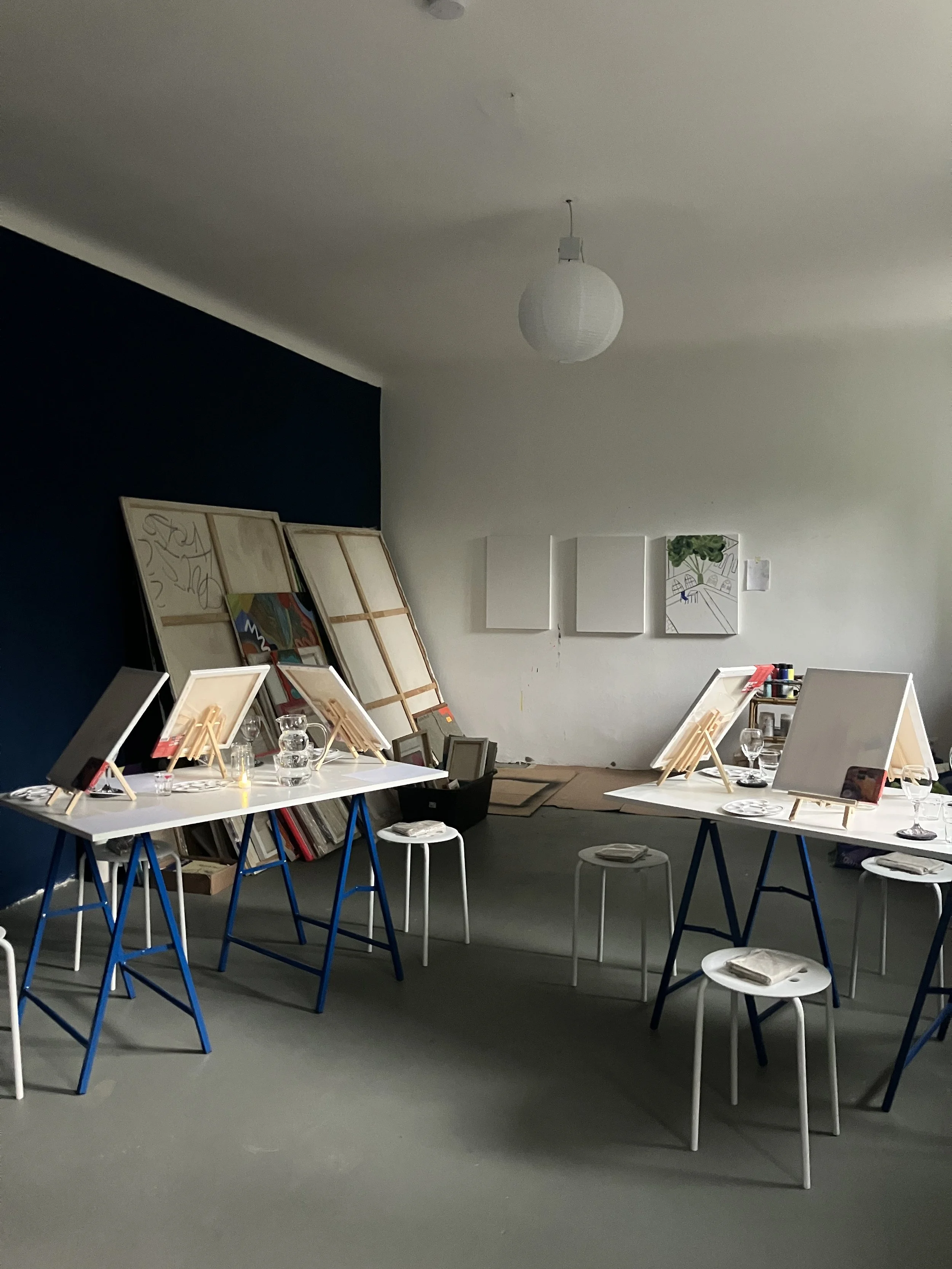 gemütliche Atelier-Atmosphäre