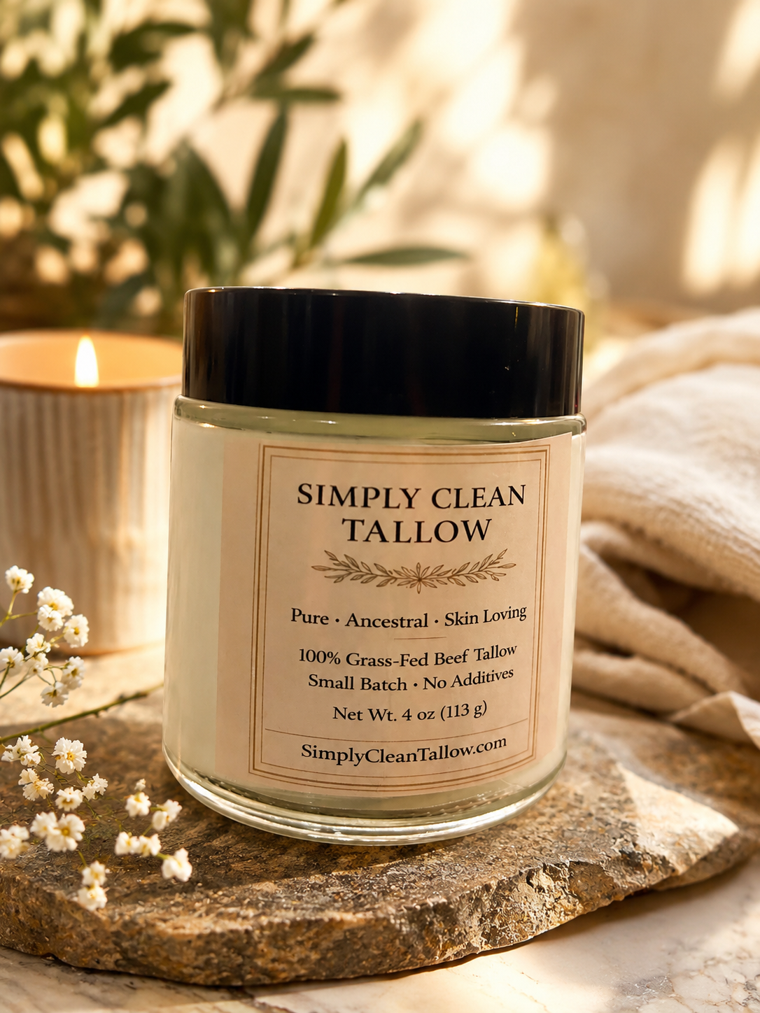 4 Oz Vanilla Tallow Cleansing Oil