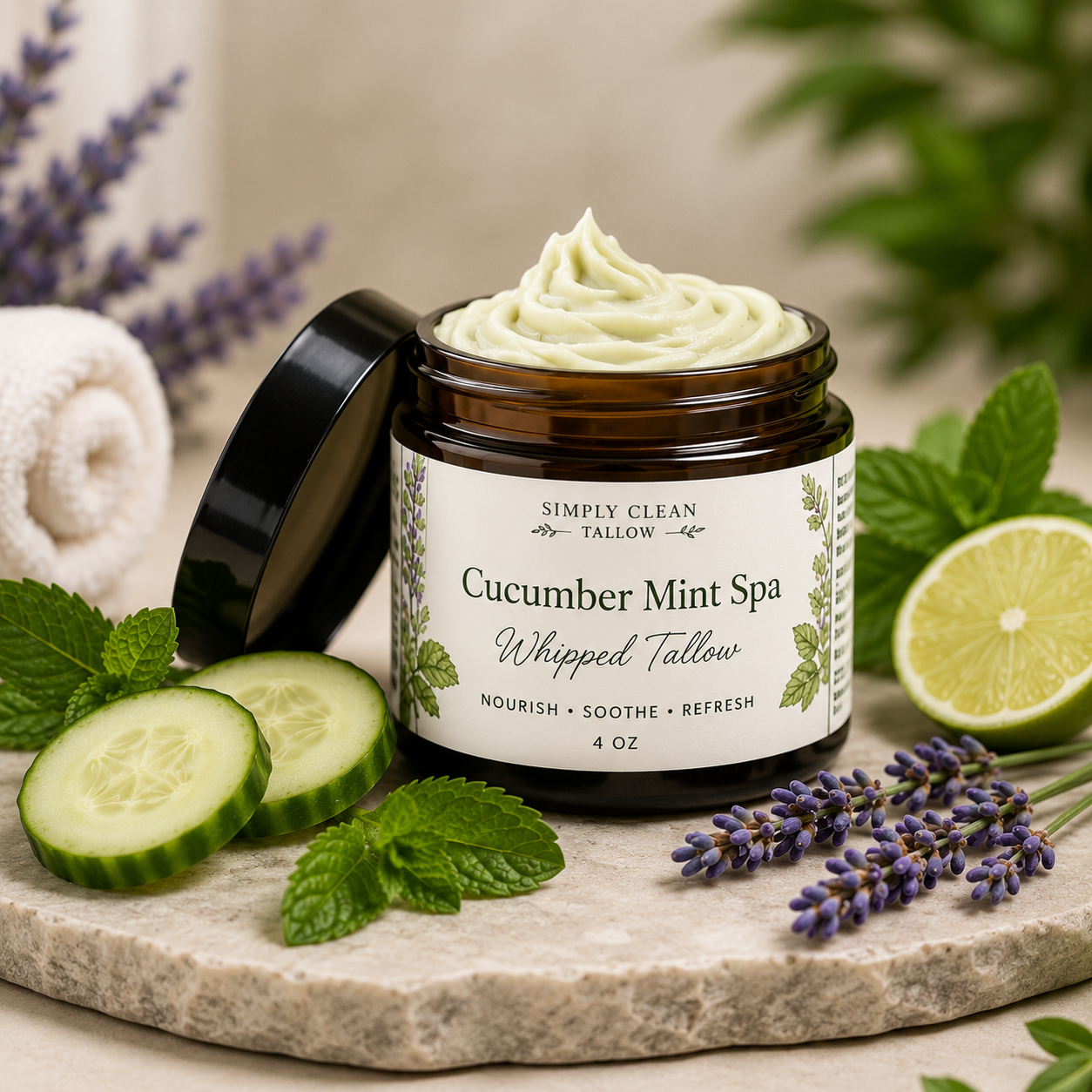 Cucumber Mint Spa Whipped Tallow