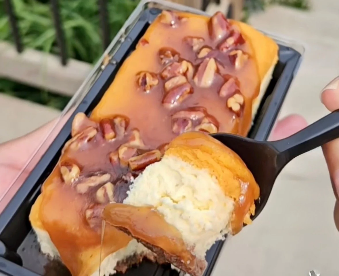 Sweet Potato Pie Cheesecake w/ Bourbon Pecan