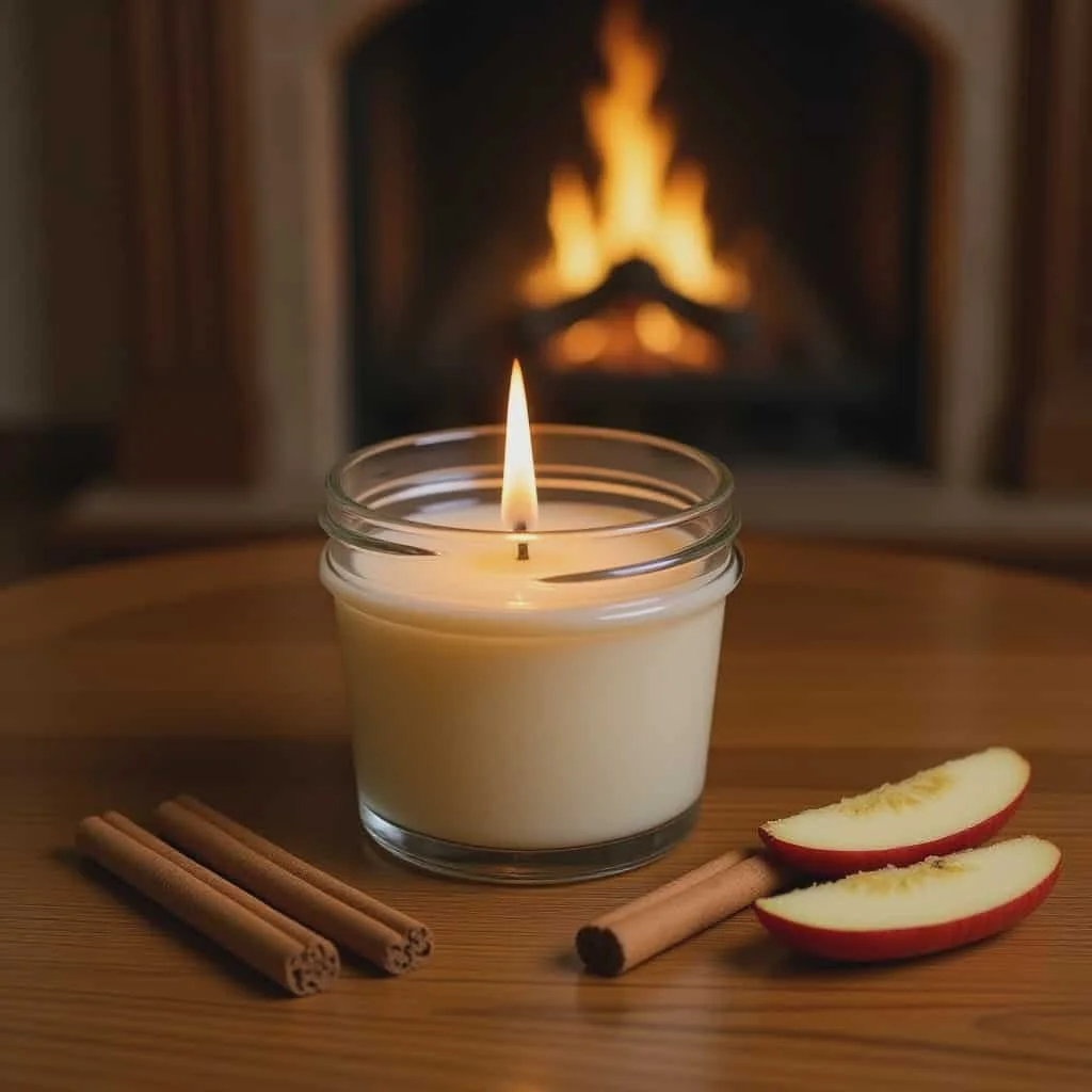 One Wick Apple Cinnamon Soy Candle - 4oz (5 Candles)