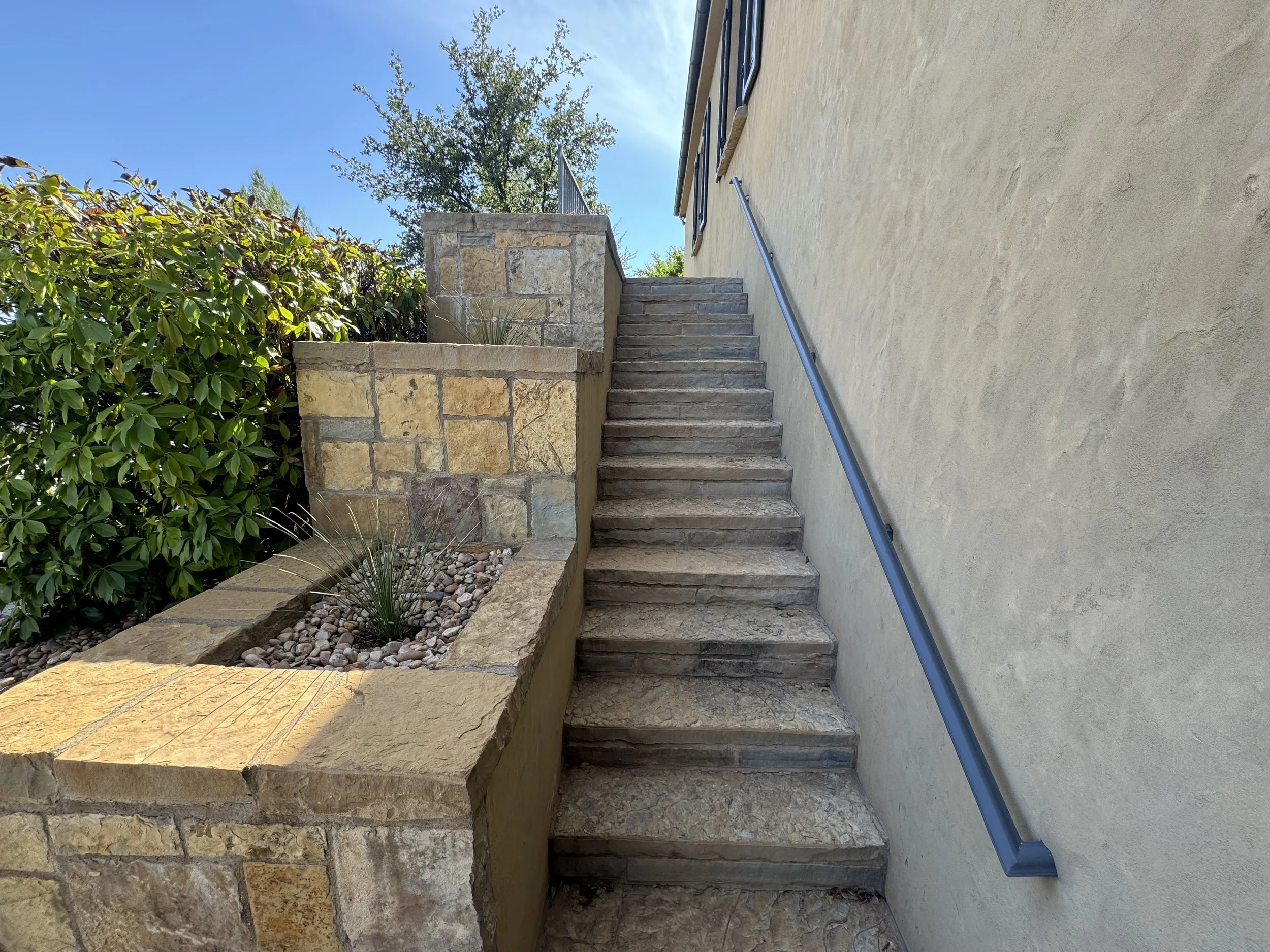 Outdoor brick feature on St George home