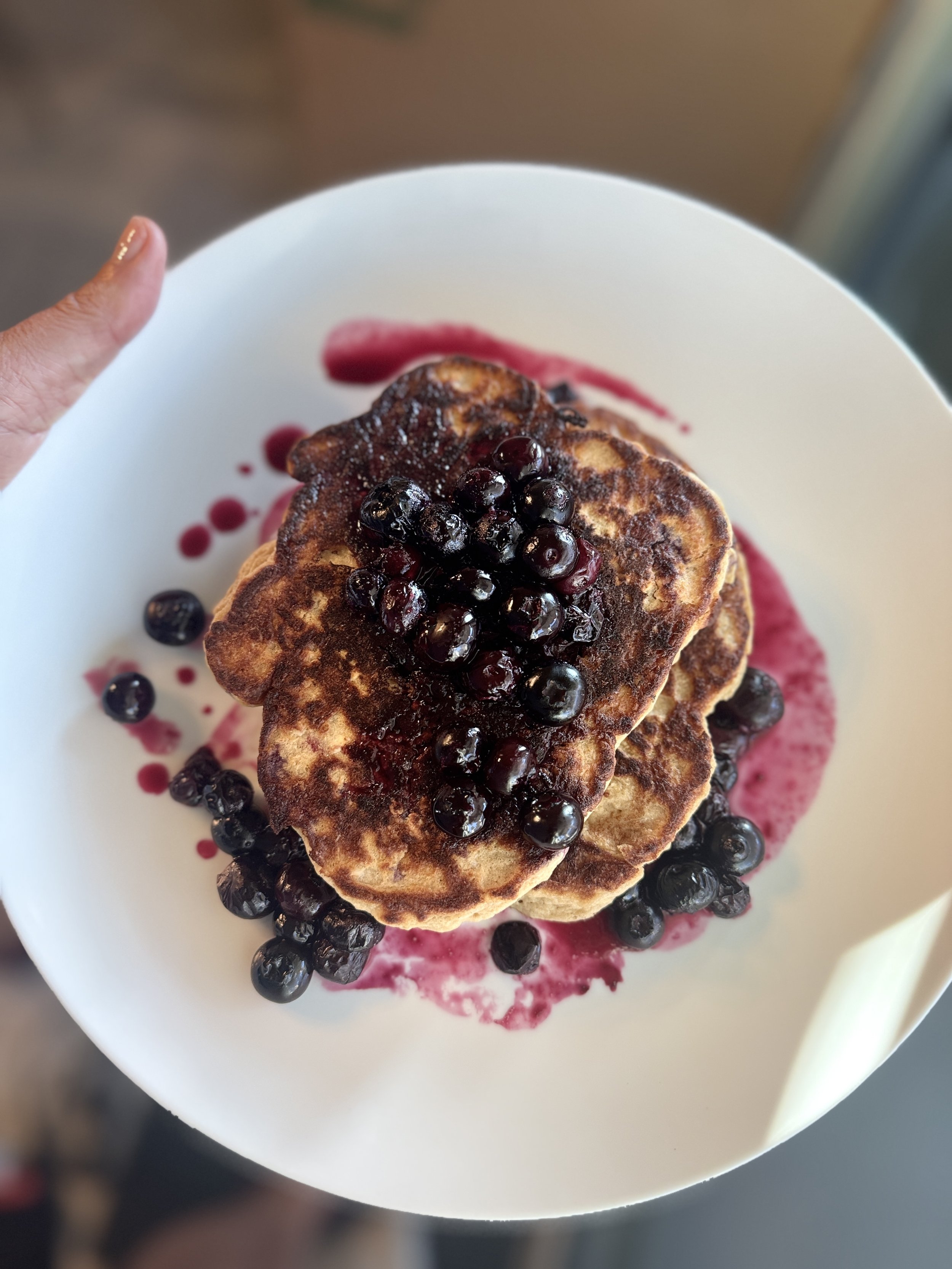 Protein Pancakes with Bluerries