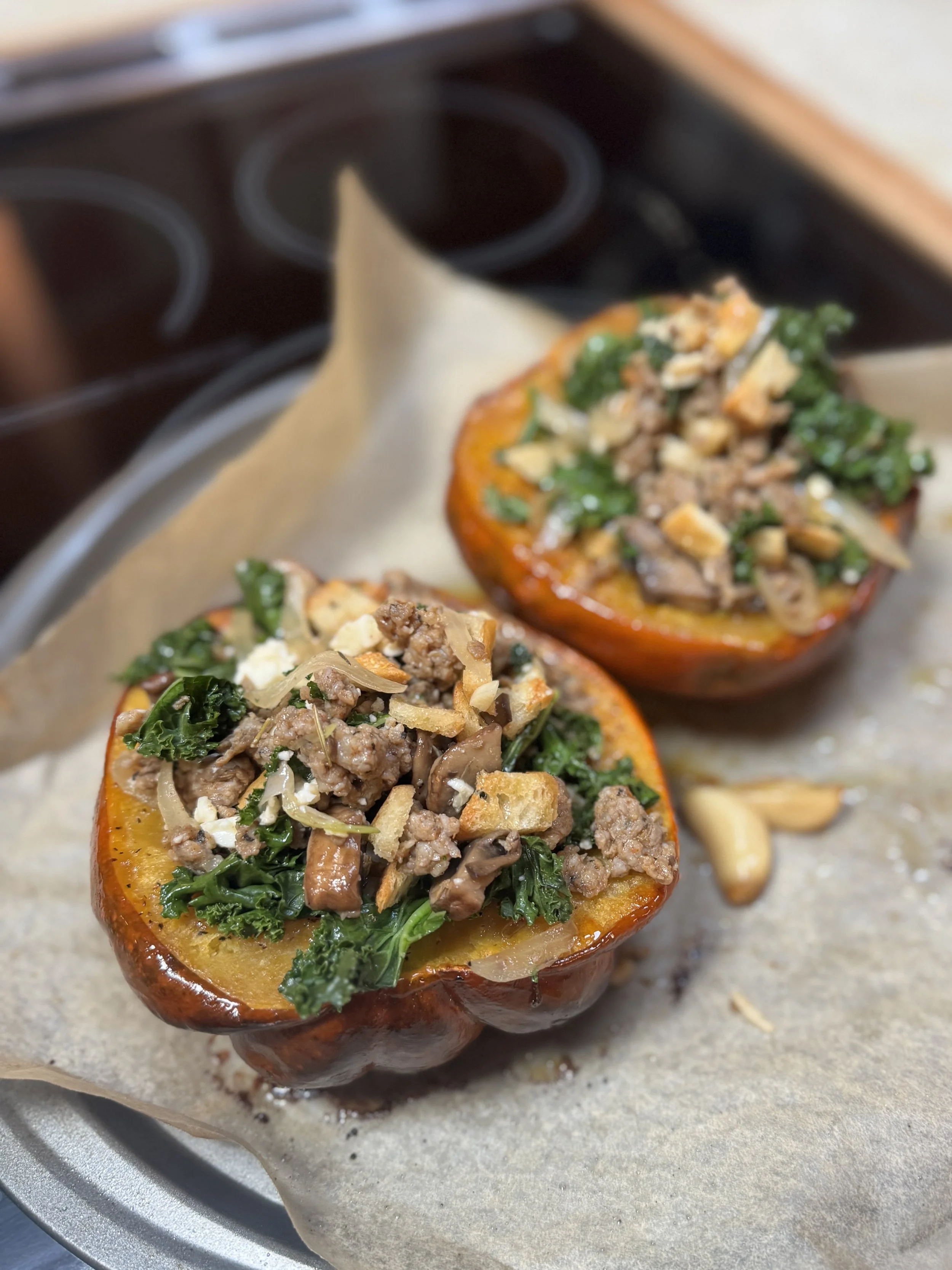 Stuffed acorn squash recipe
