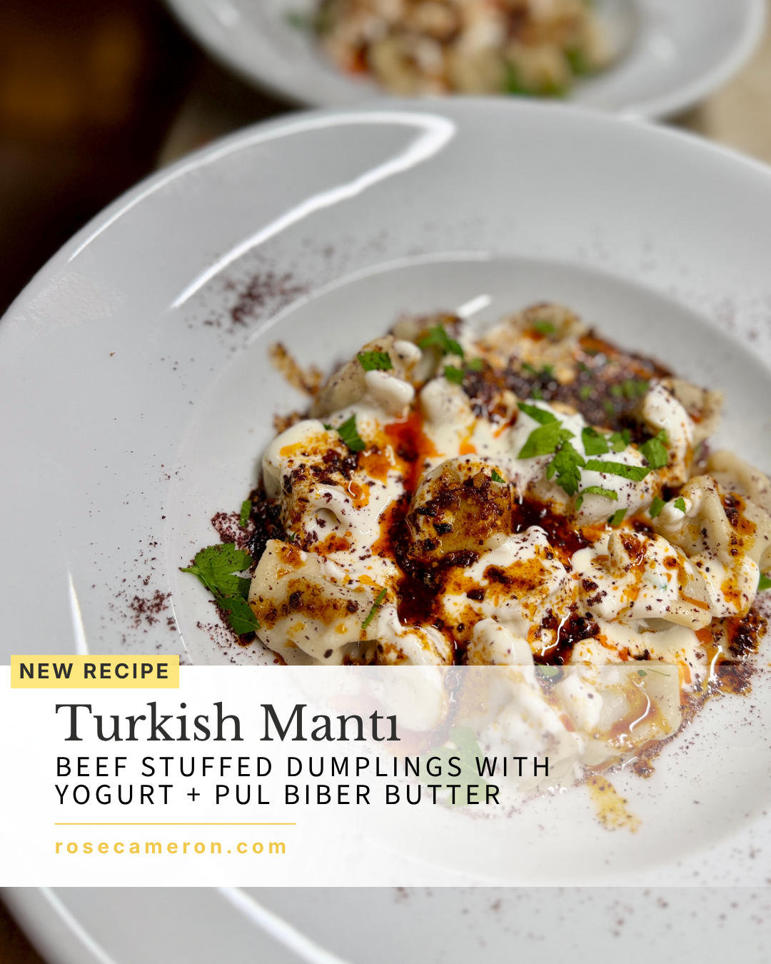 Homemade Turkish Mantı