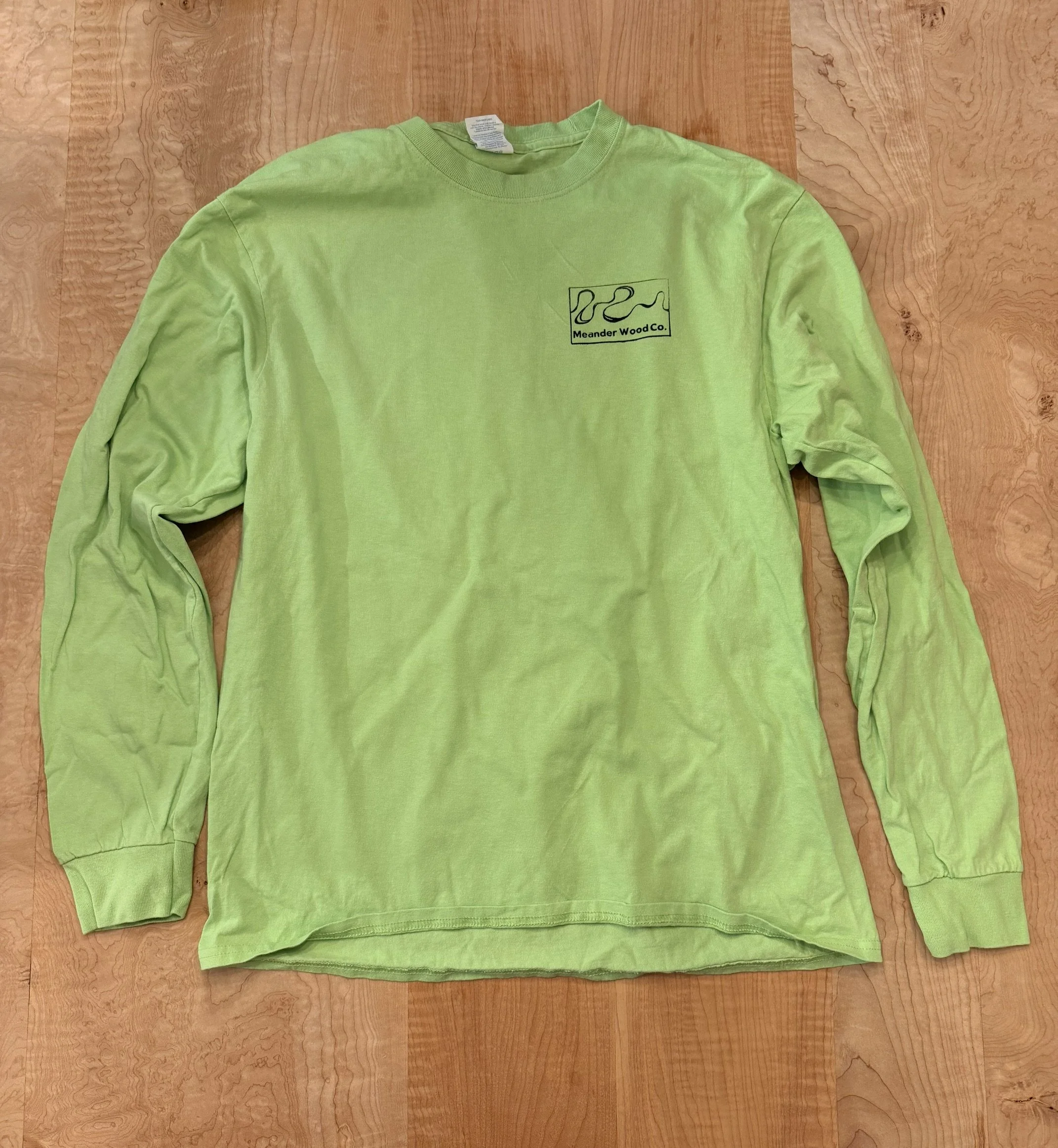 Green Long Sleeve Fish Shirt With MWC Logo