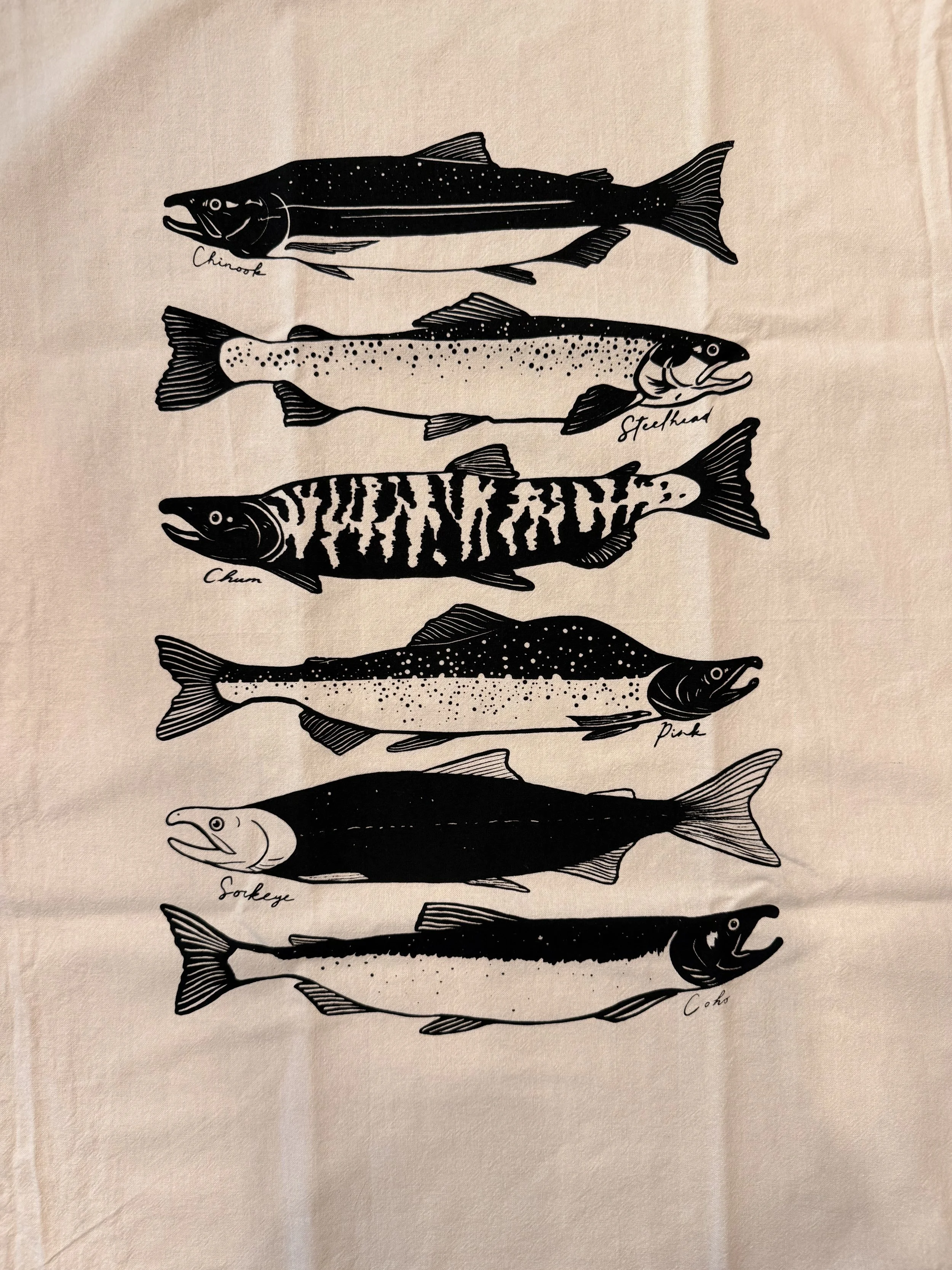 Salmon & Steelhead Dish Towel