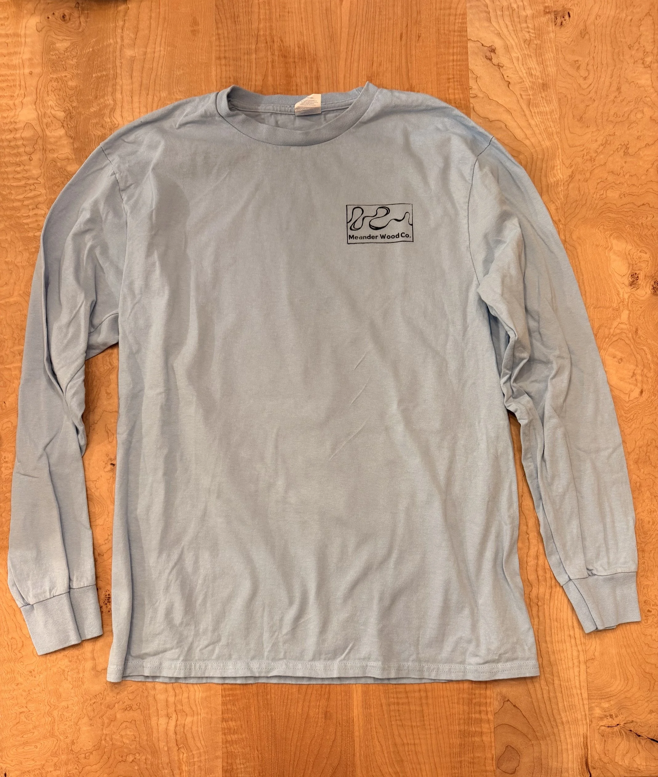Blue Long Sleeve Fish Shirt With MWC Logo
