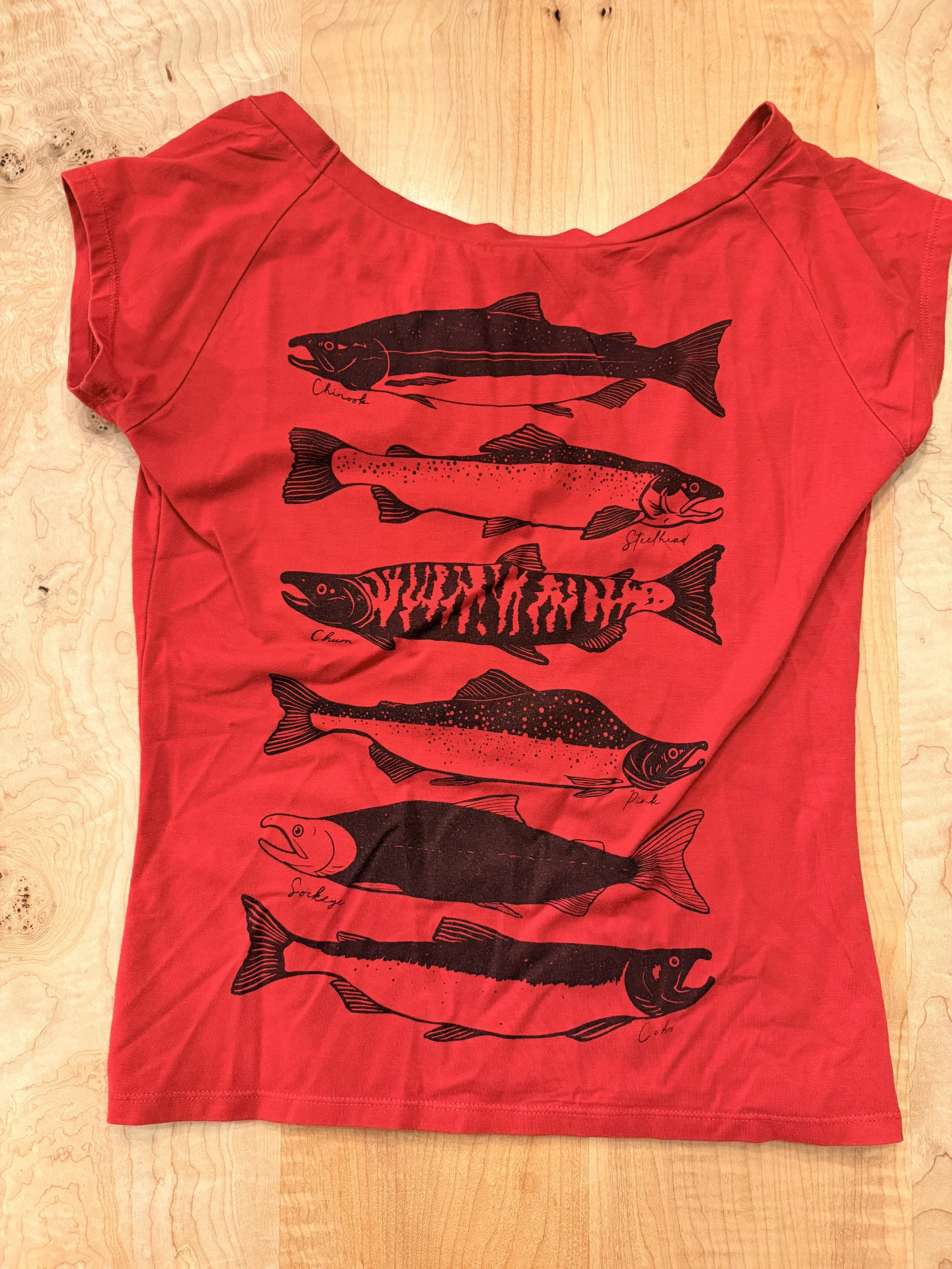 Lightly Used Small Short Sleeve Fish Design Shirt