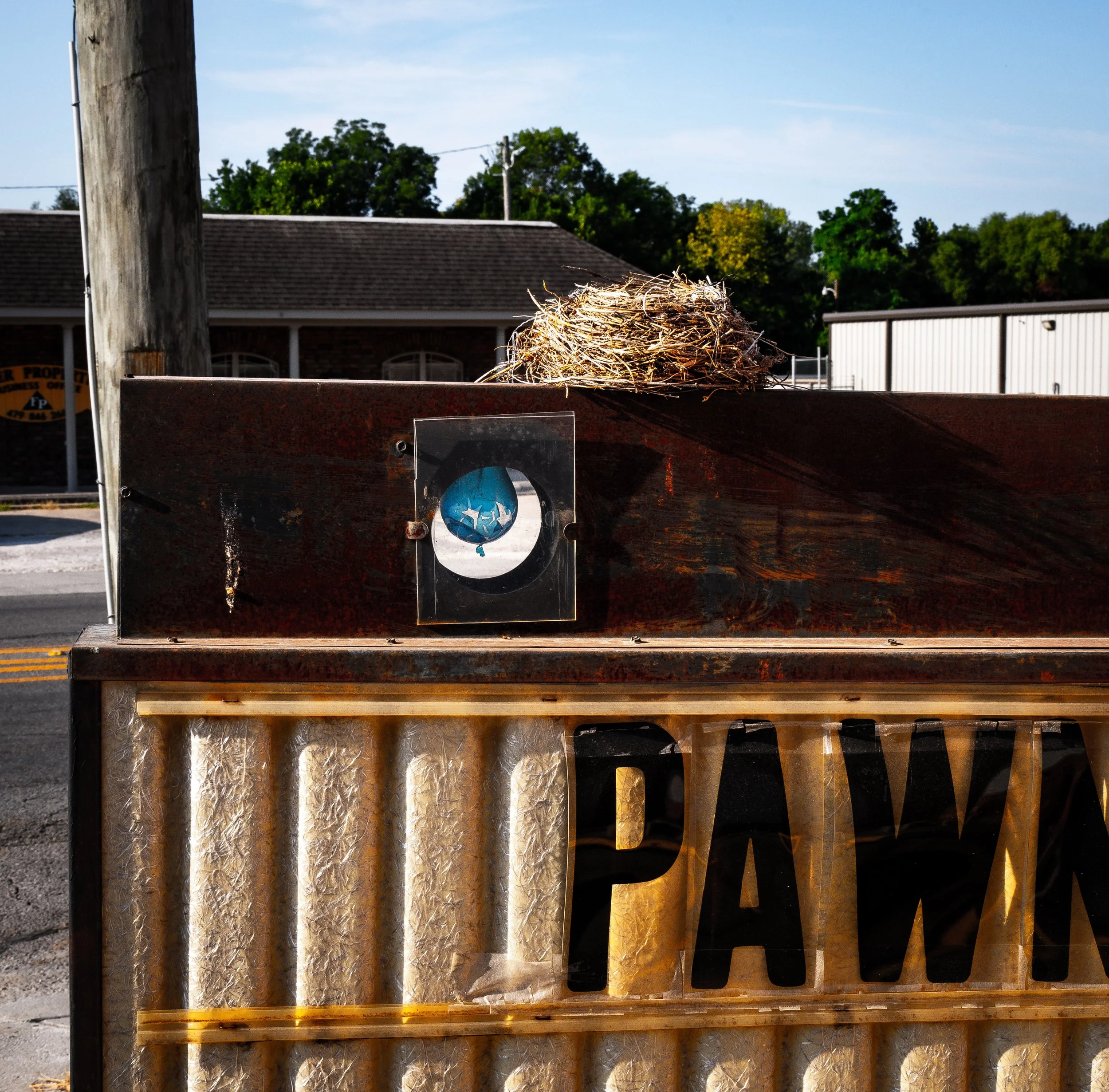 Vintage Pawn Shop Sign in Prairie Grove Arkansas