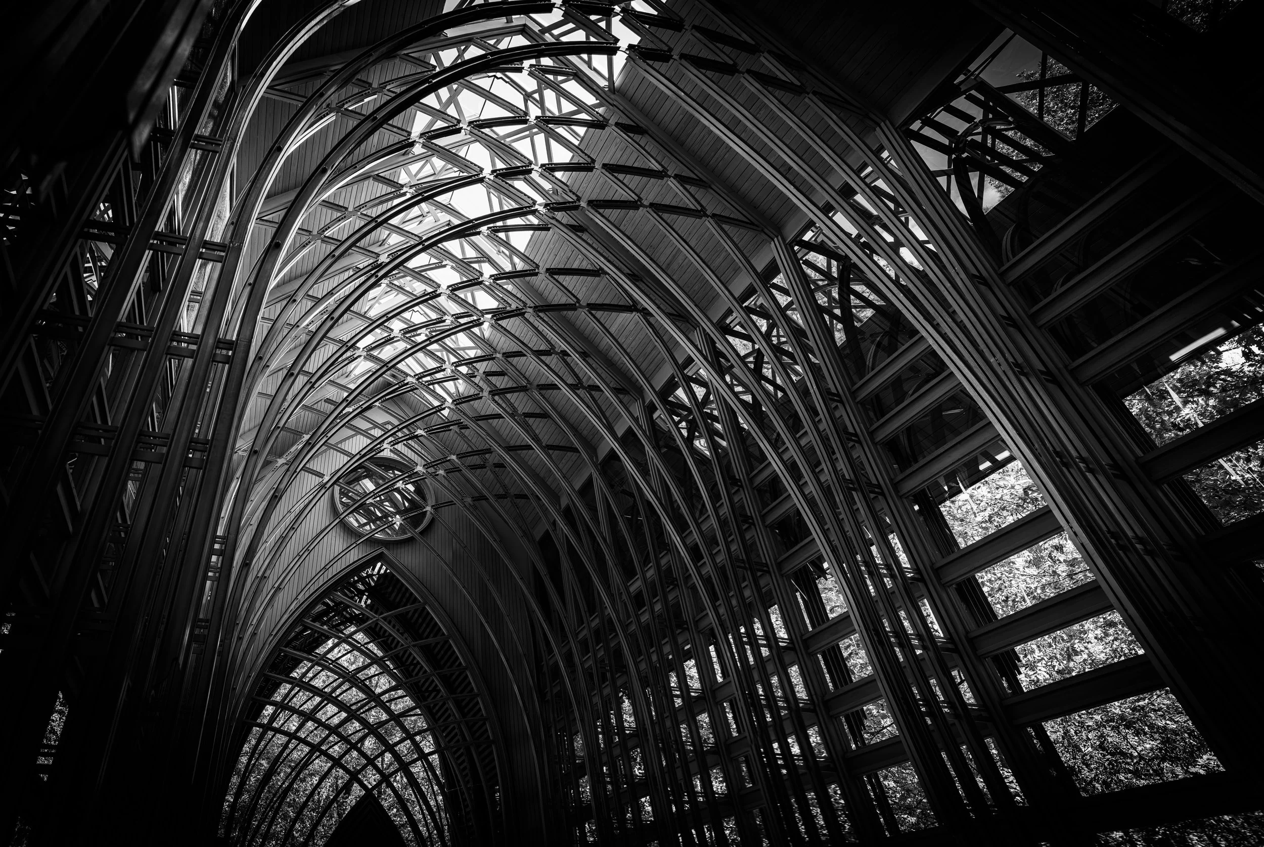 Mildred B. Cooper Memorial Chapel interior in Bella Vista, Arkansas
