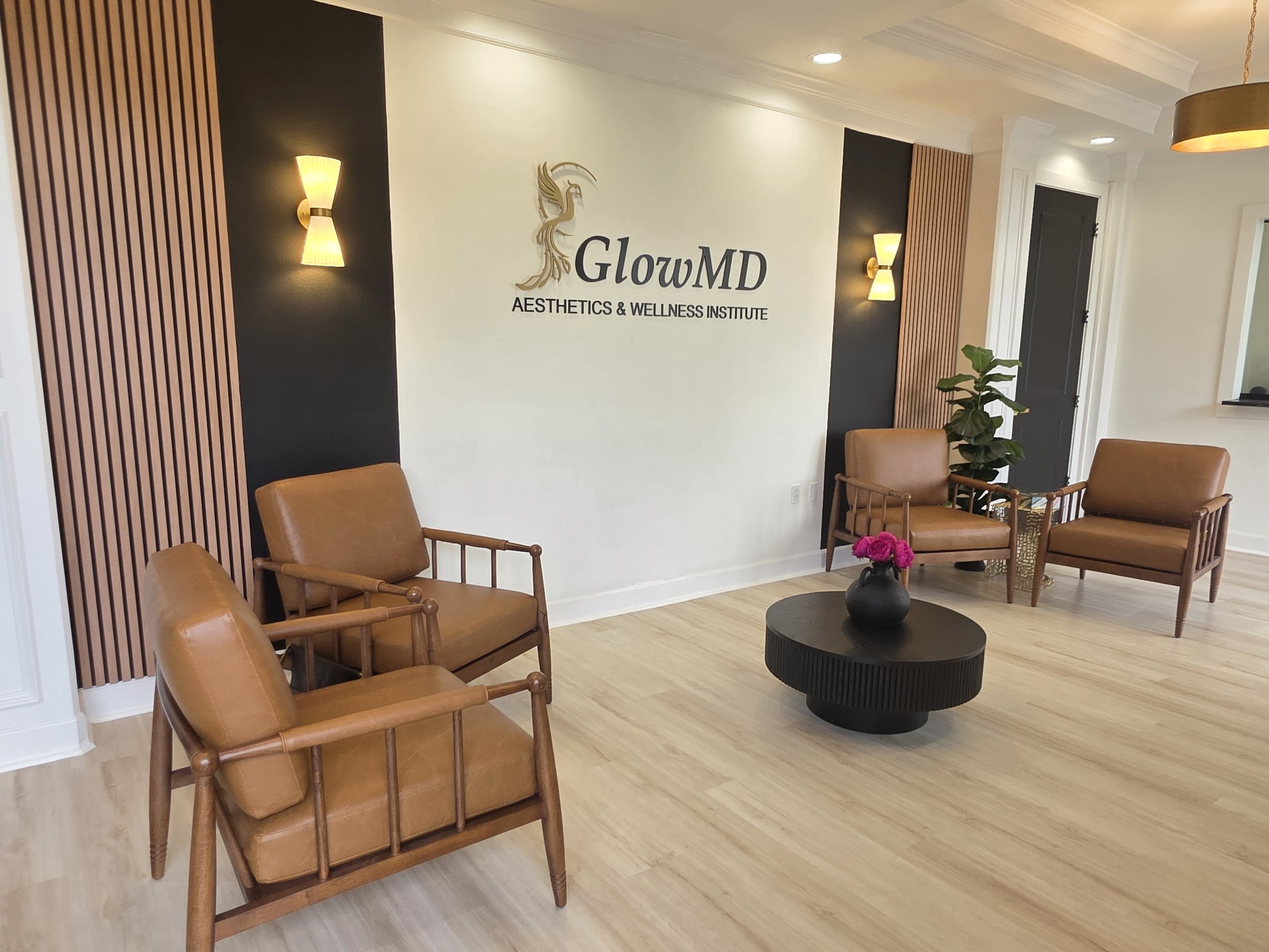 GlowMD lobby, medspa in katy,TX