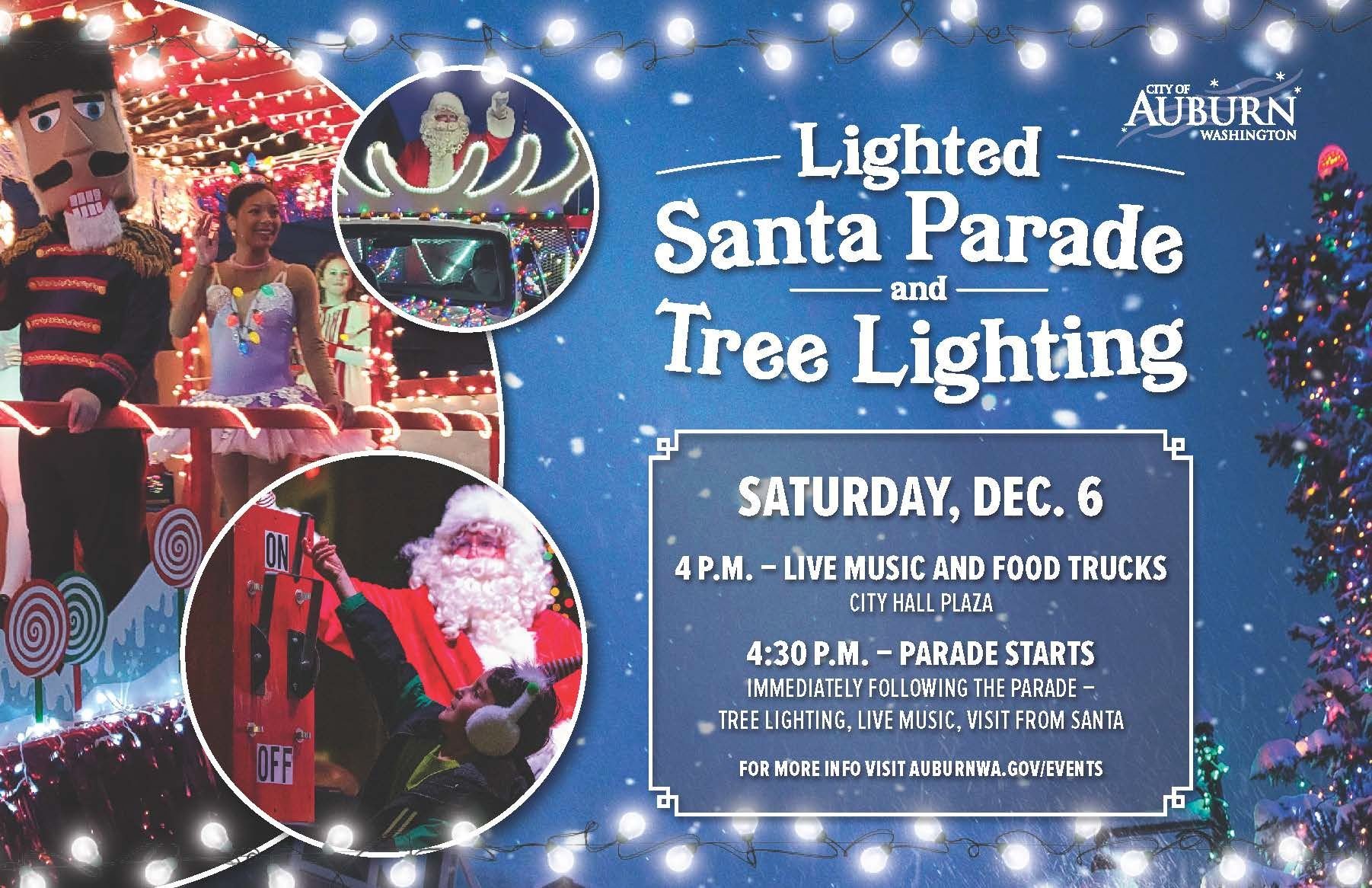 Auburn’s Lighted Santa Parade And Tree Lighting